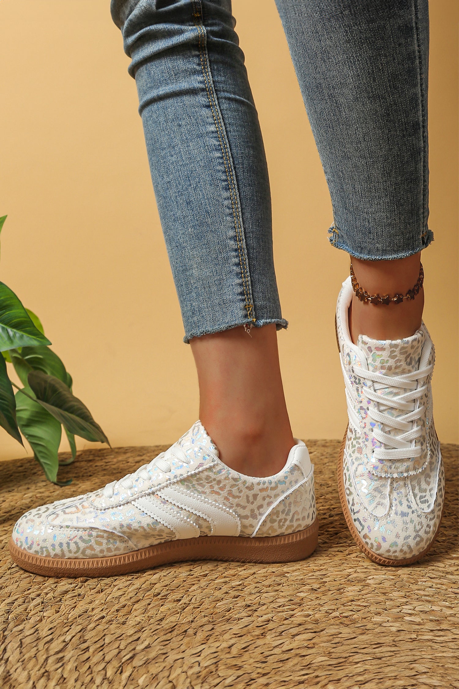 Leopard Printed Sneakers