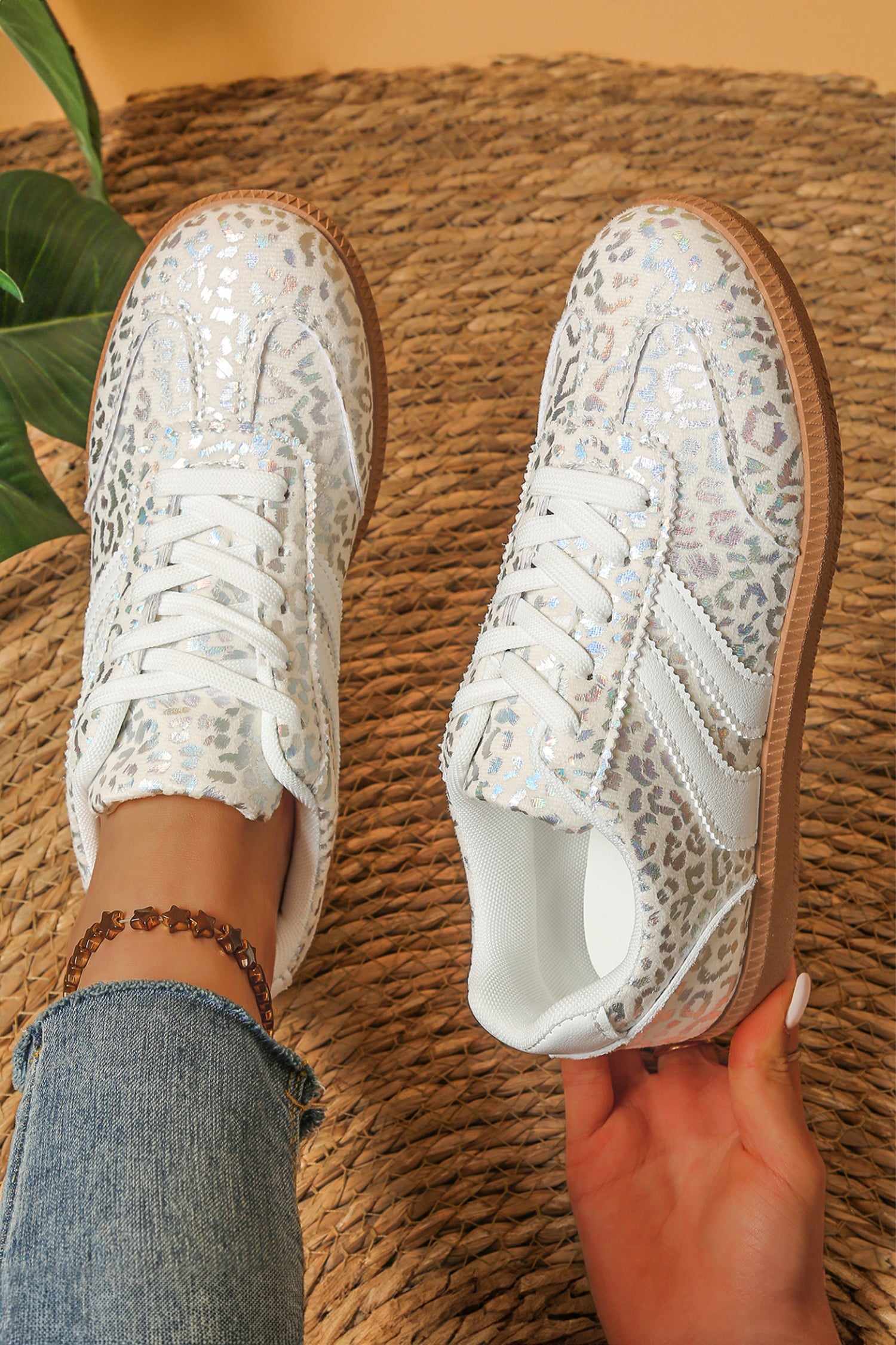 Leopard Printed Sneakers