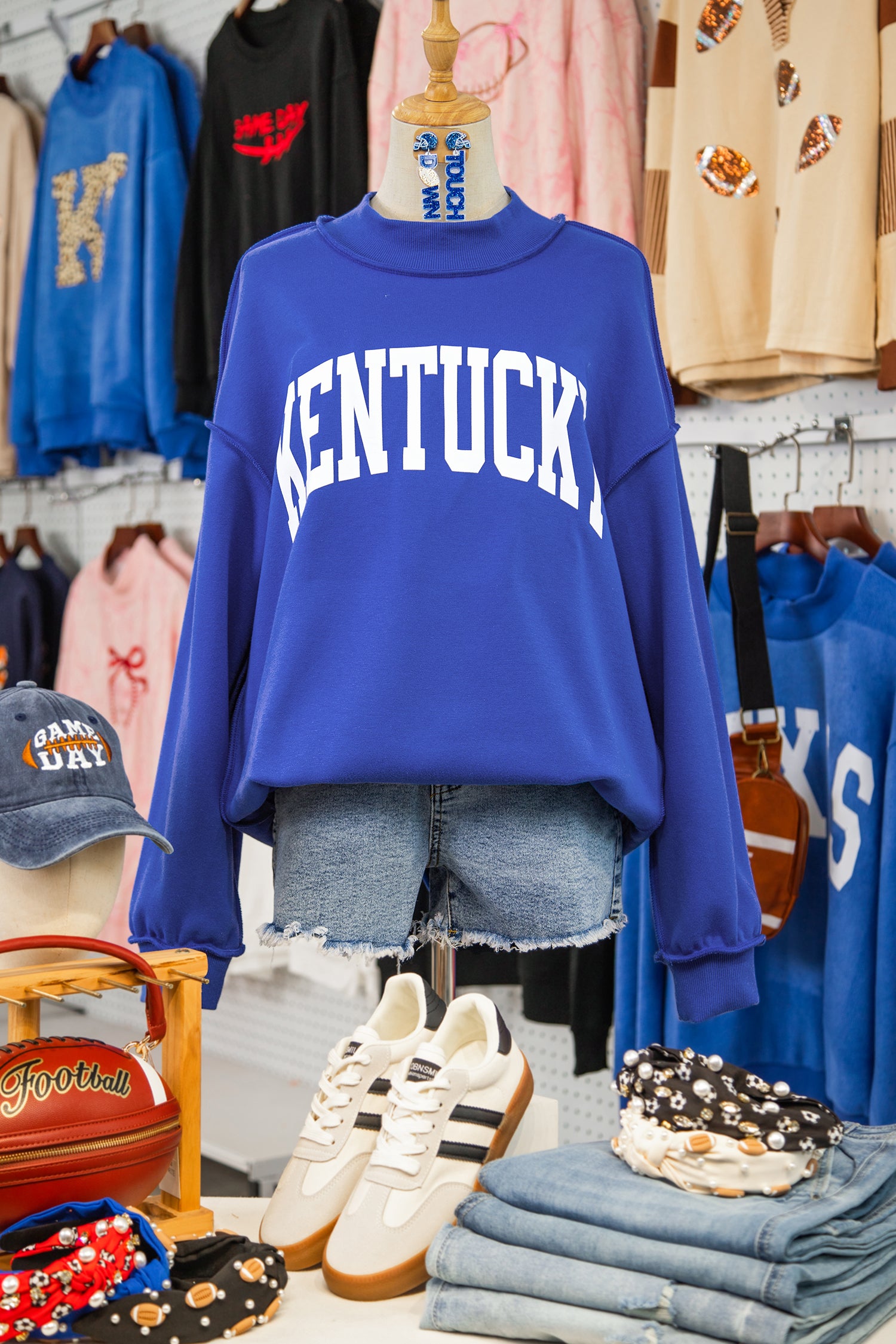 KENTUCKY Reversible High Neck Sweatshirt
