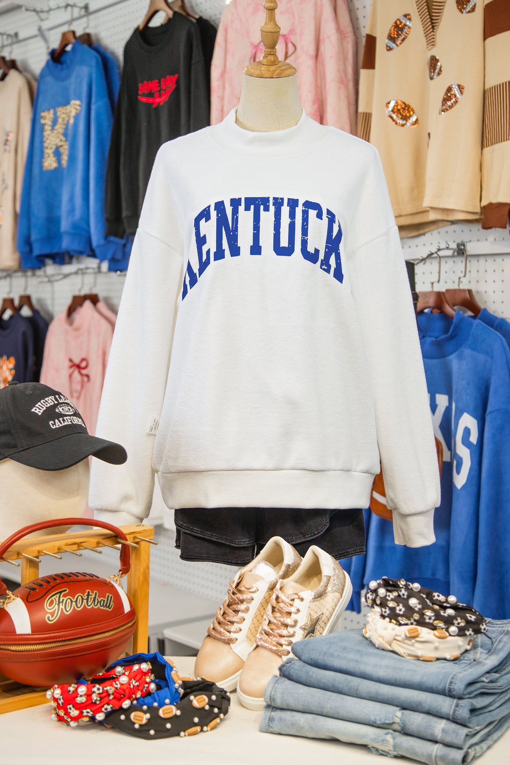 Kentucky Mock Neck Reversible Sweatshirt