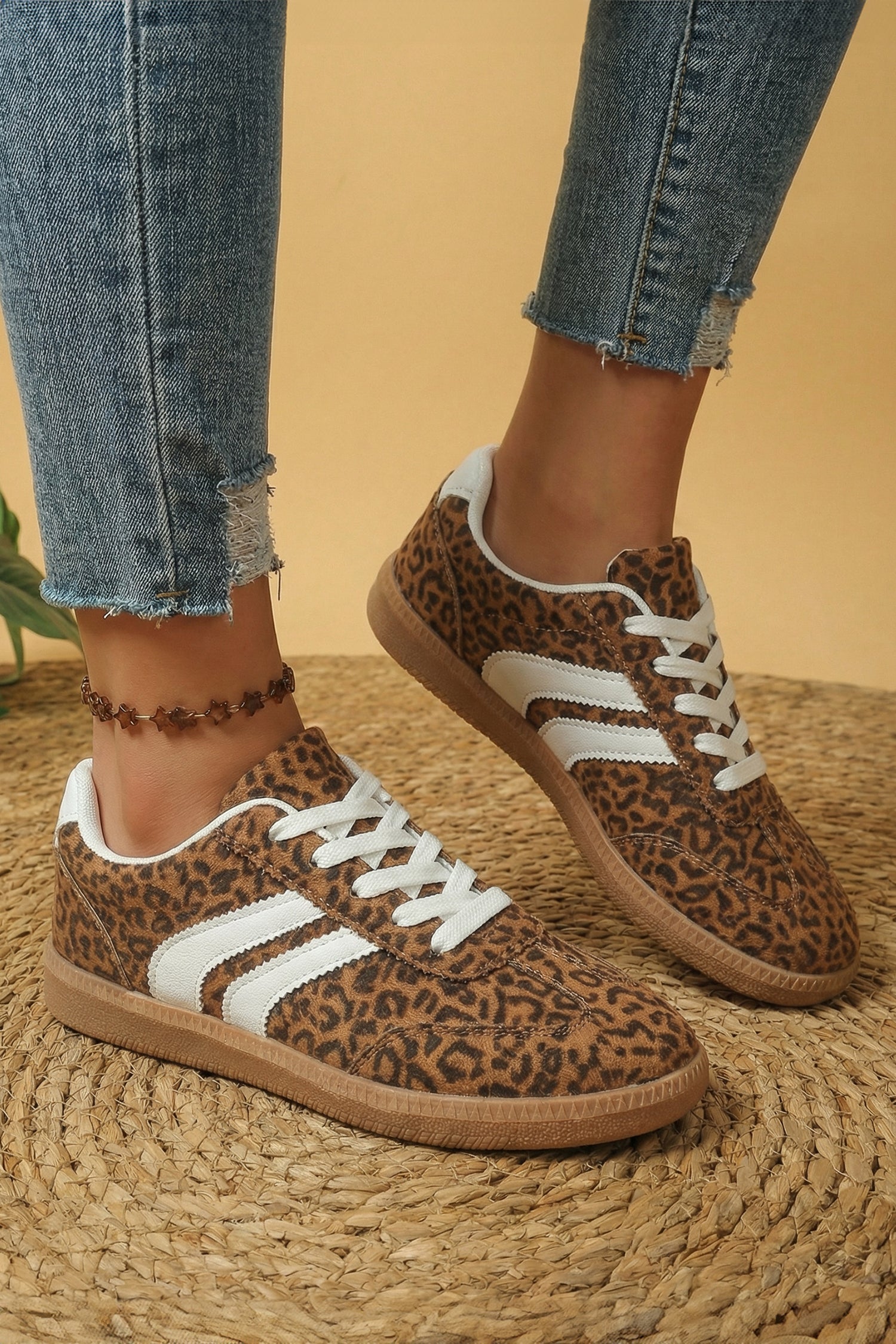 Leopard Printed Sneakers