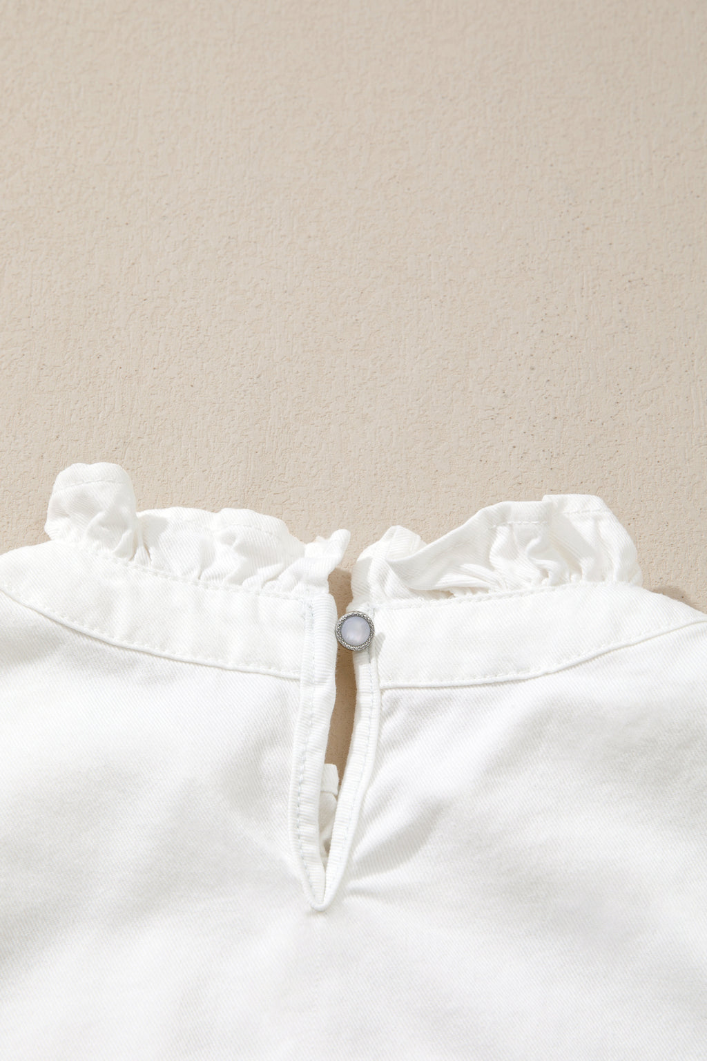 Flutter Sleeve Denim Top