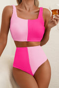 Color Block Bikini Swimsuit