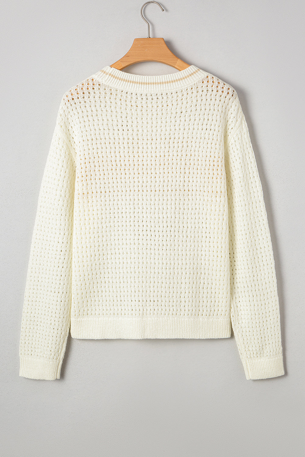 BEACH Hollow Out Knitted Lightweight Sweater