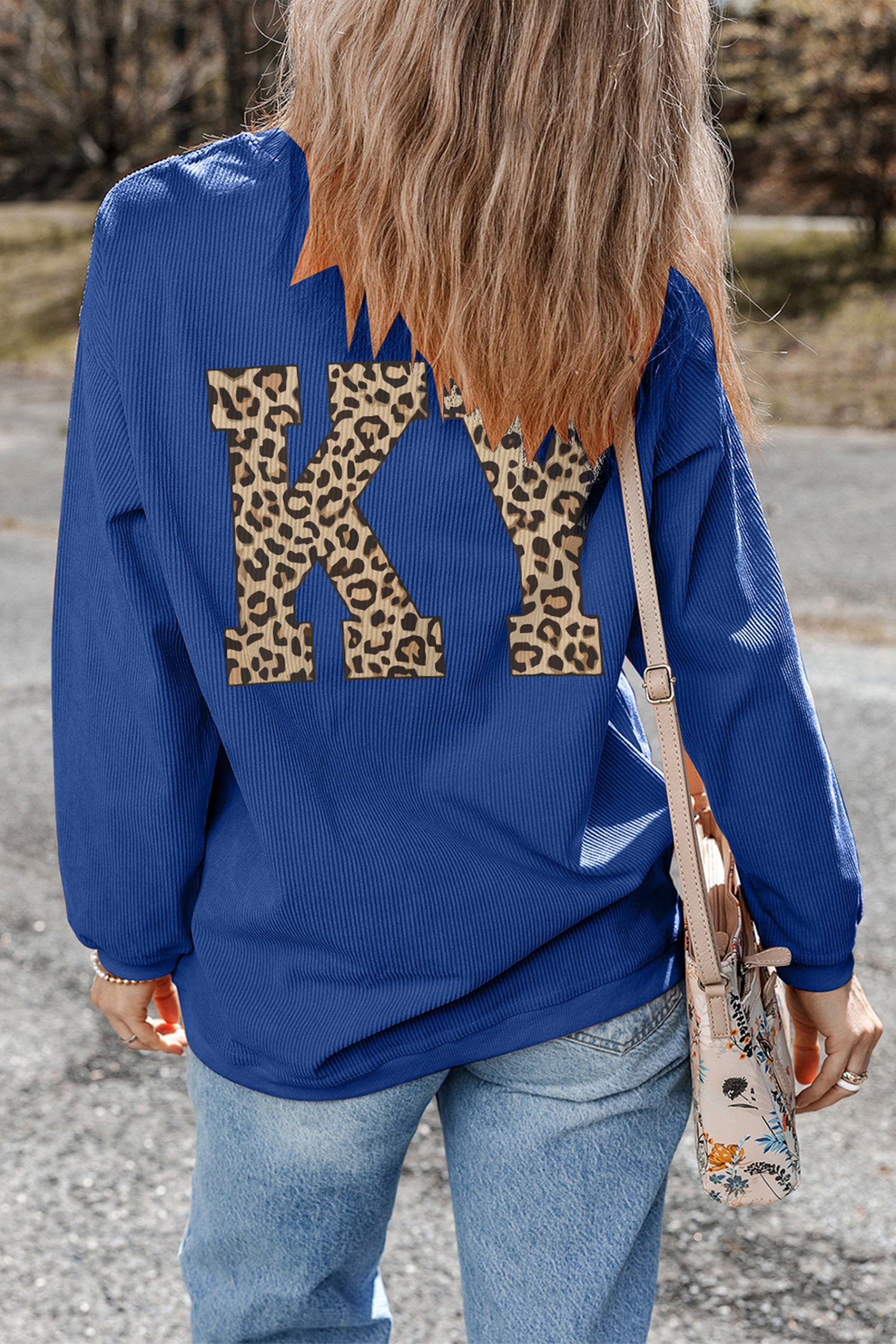 KENTUCKY/ Leopard KY Printed Sweatshirt