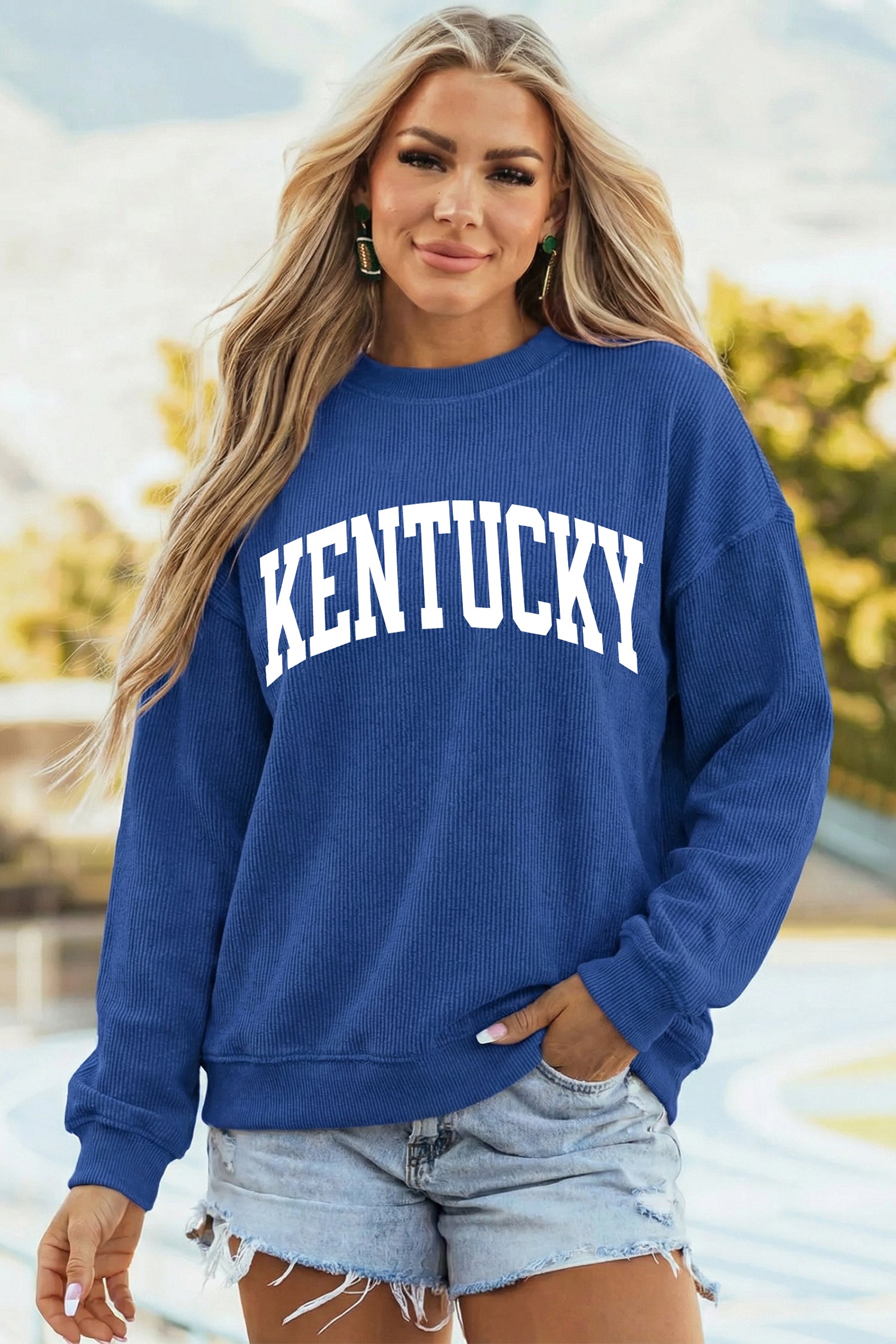 KENTUCKY/ Leopard KY Printed Sweatshirt