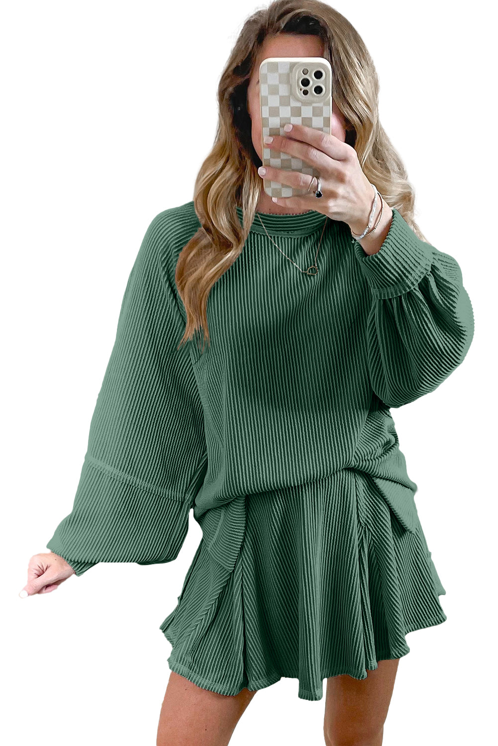 Corded Mini Skort Set