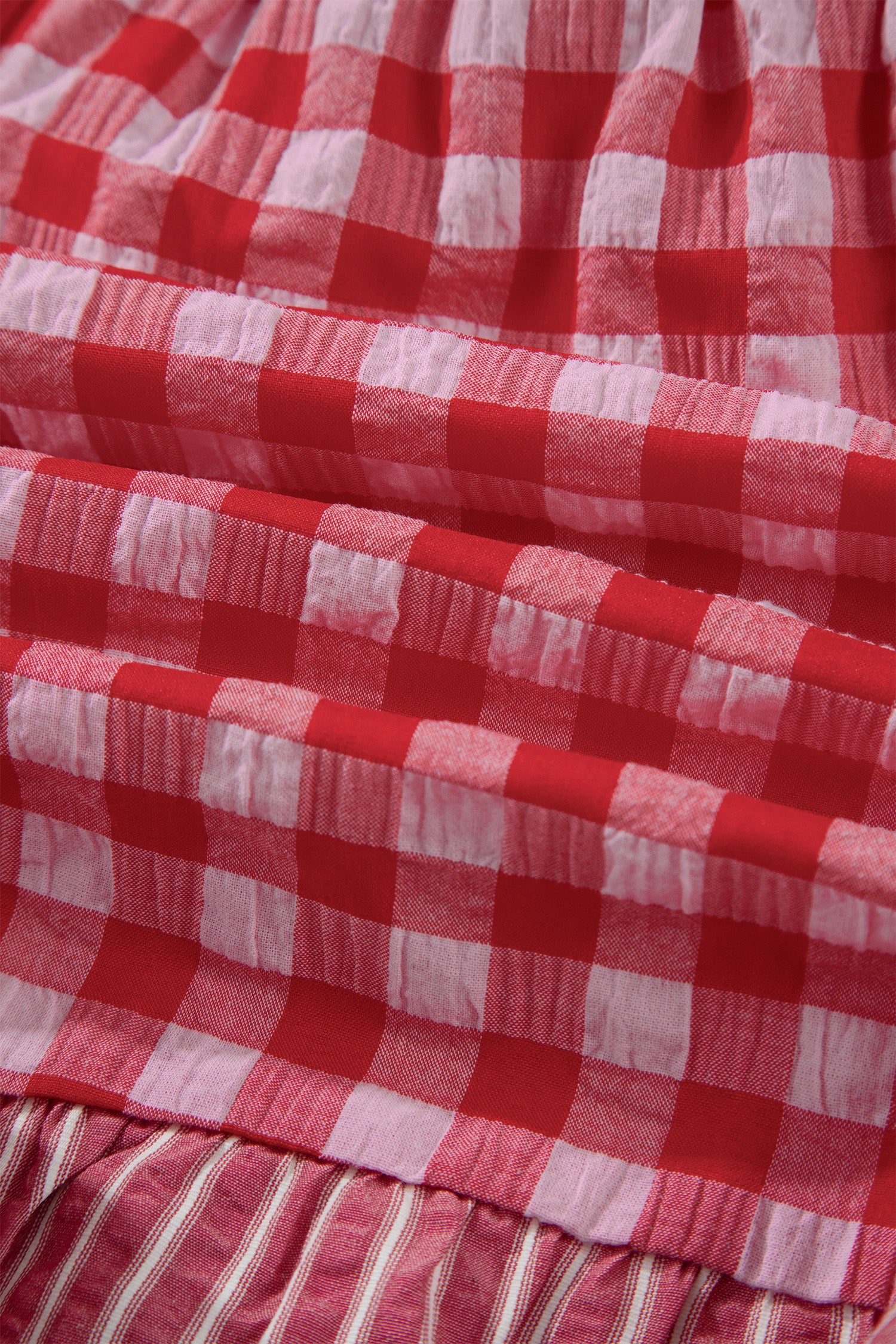Ruffle Striped Lace Tie Shorts