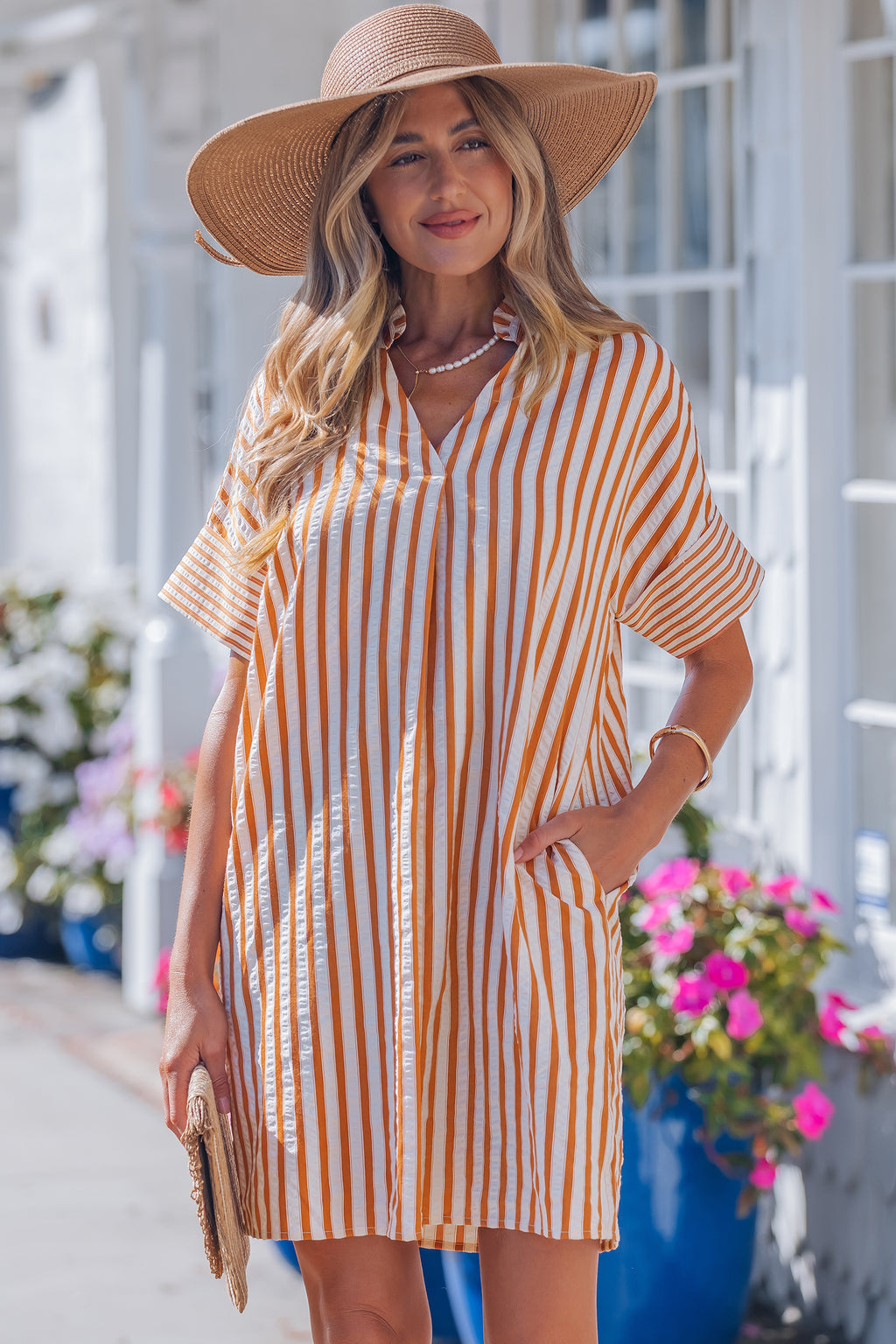 Stripe Mini Dress