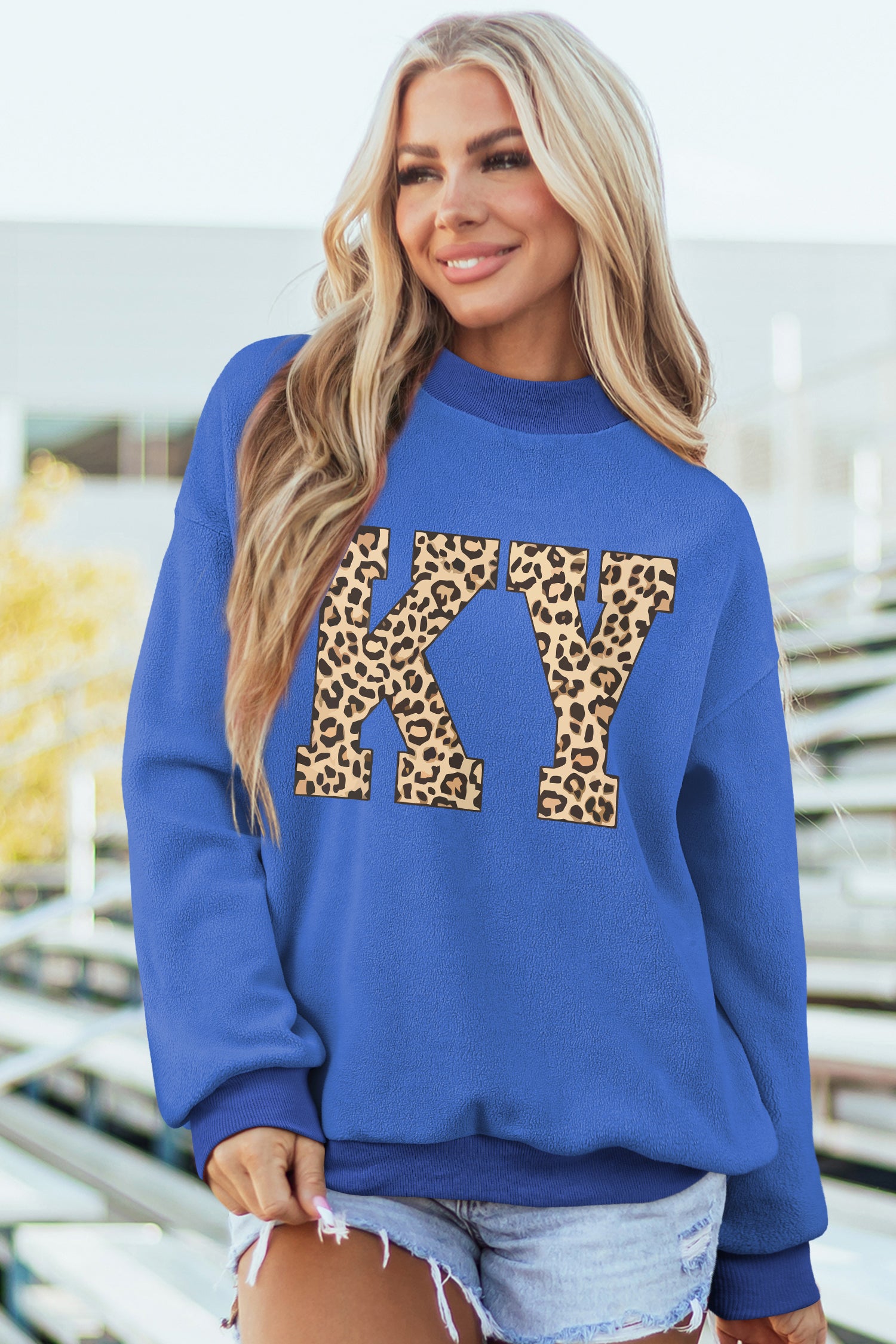 KENTUCKY Reversible High Neck Sweatshirt