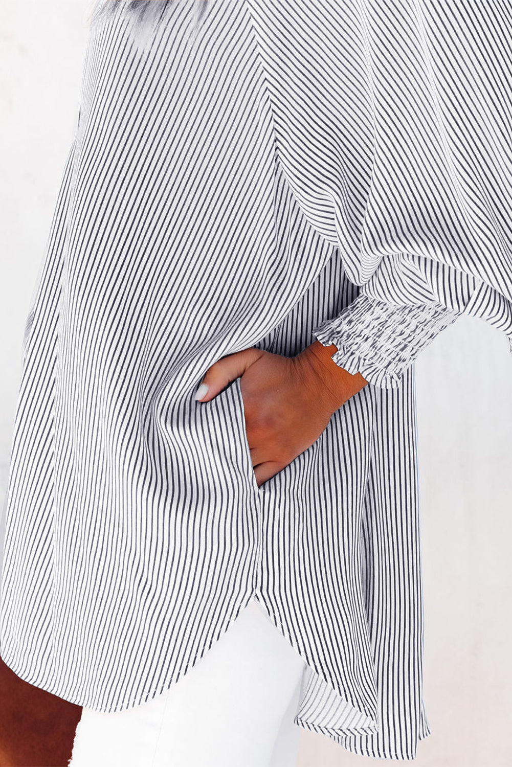 Striped Casual Cuffs Shirt