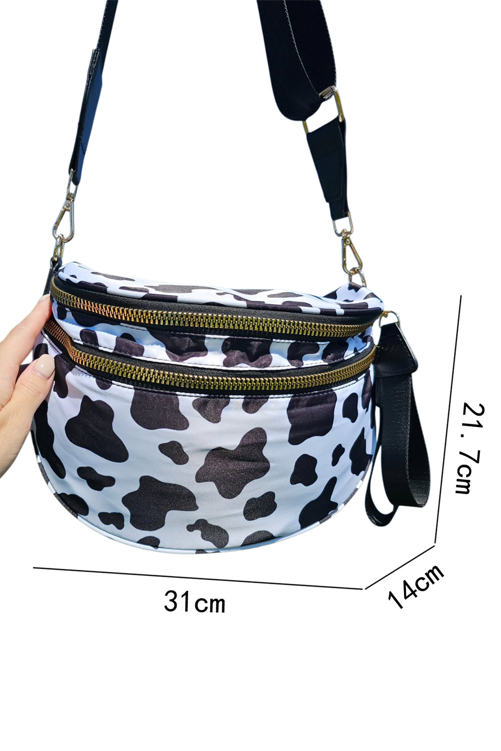 Wide Strap Large Crossbody Bag