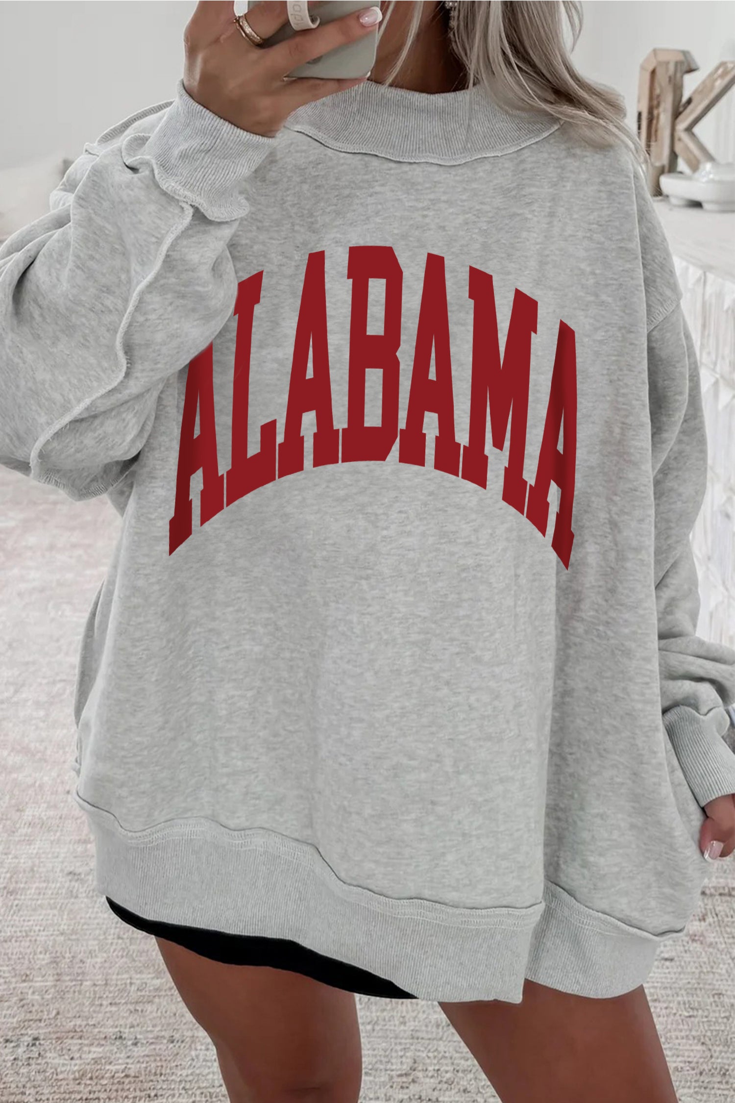 AL Reversible Mock Neck Sweatshirt