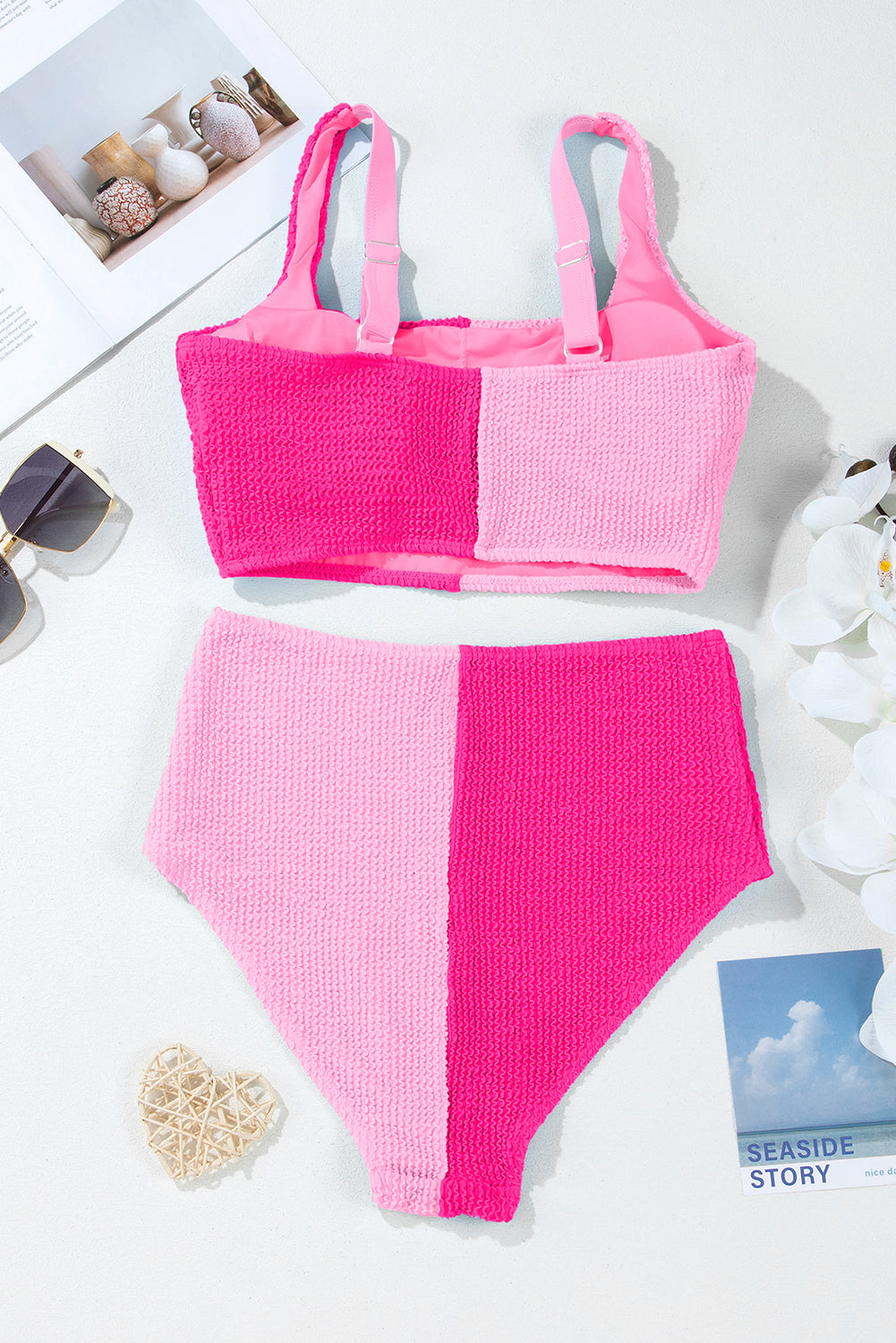 Color Block Bikini Swimsuit