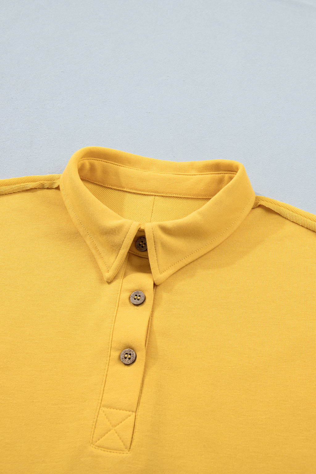 Light Green Loose Polo Tee Elastic Waist 2pcs Short Set