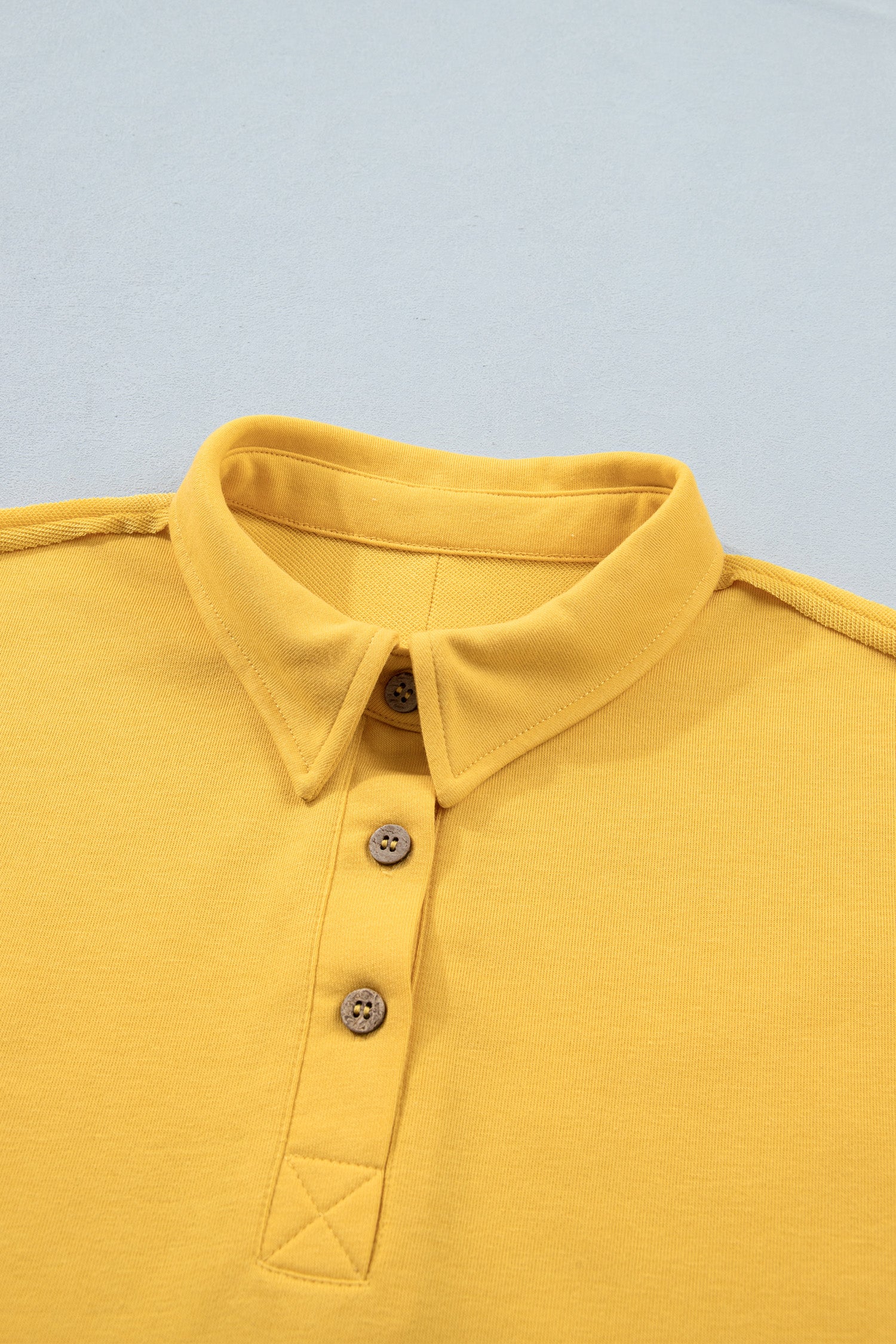 Light Green Loose Polo Tee Elastic Waist 2pcs Short Set
