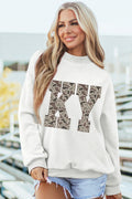 KENTUCKY Camo Mock Neck Reversible Sweatshirt