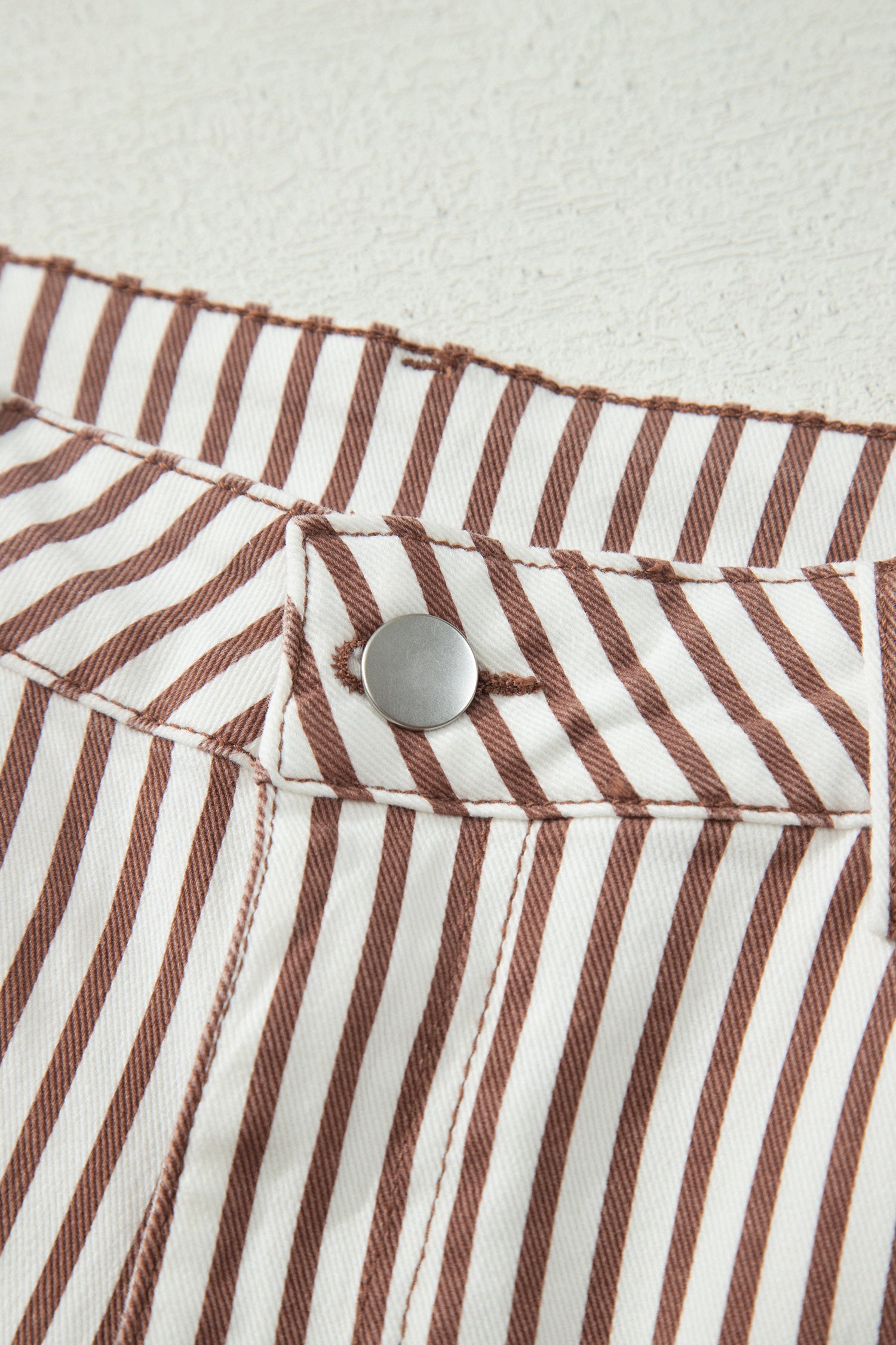 Stripe Casual Barrel Jeans