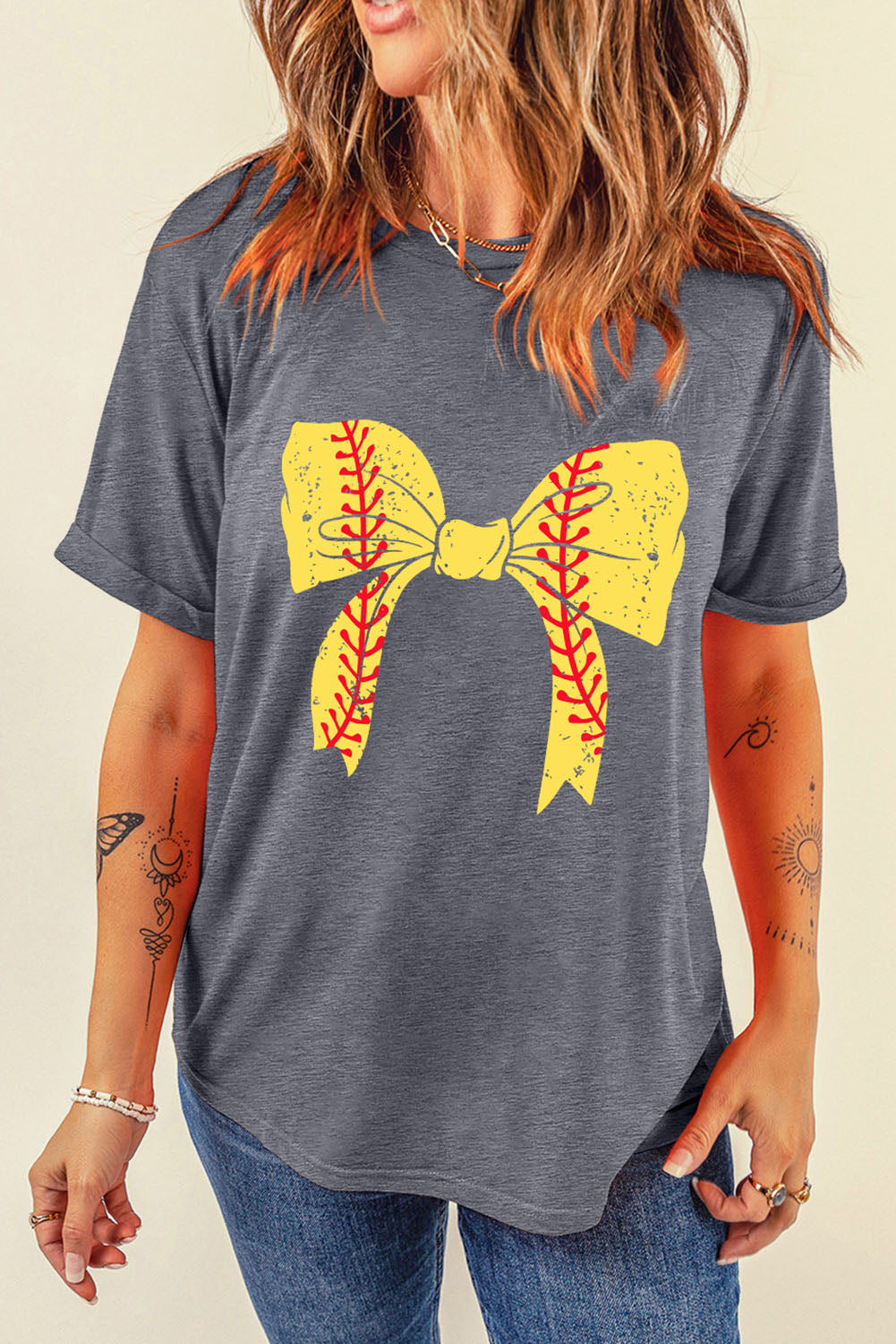 Baseball Bowknot Tee