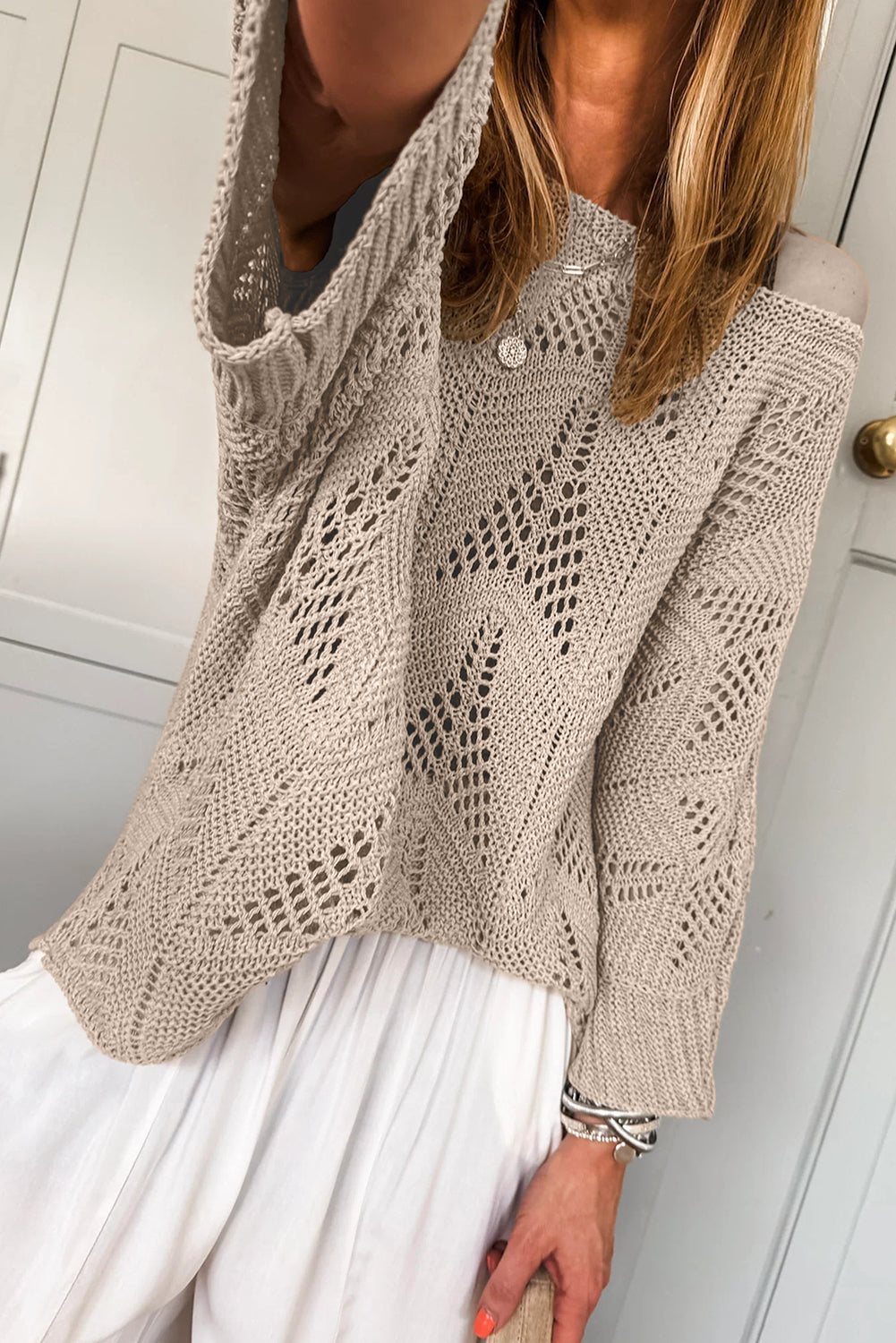 3/4 Sleeve Loose Sweater