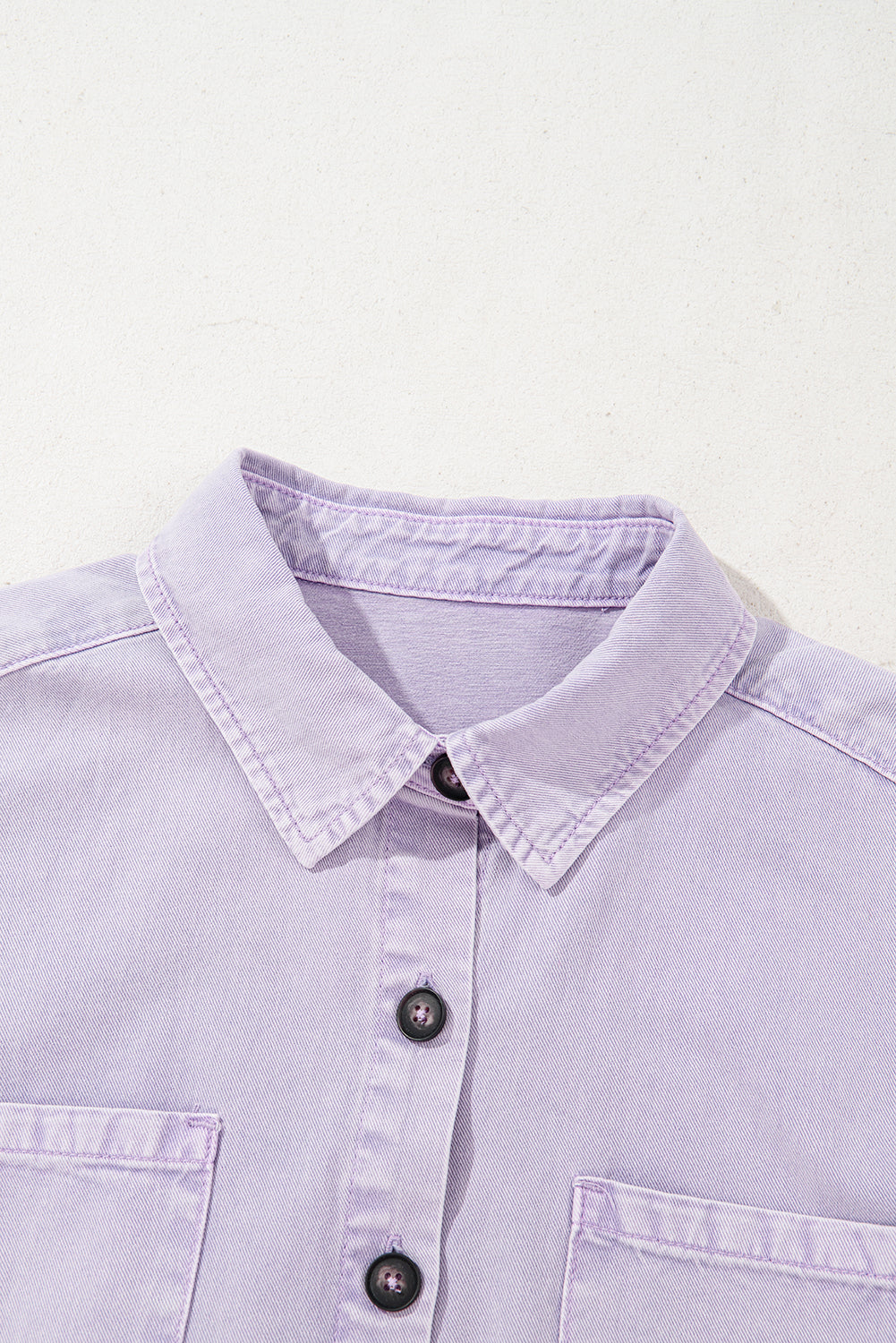 Chest Pocket Denim Shirt Dress