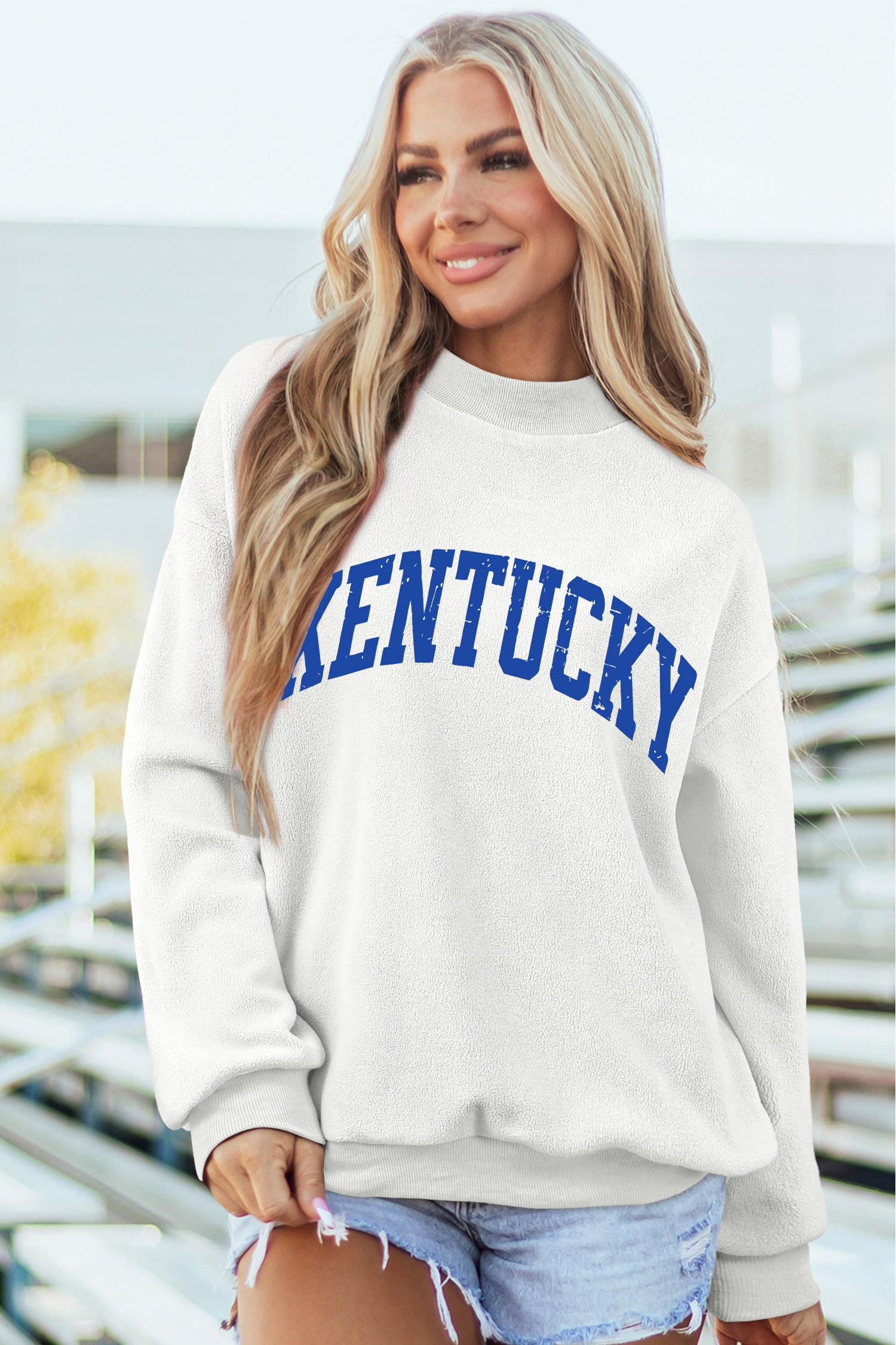 Kentucky Mock Neck Reversible Sweatshirt