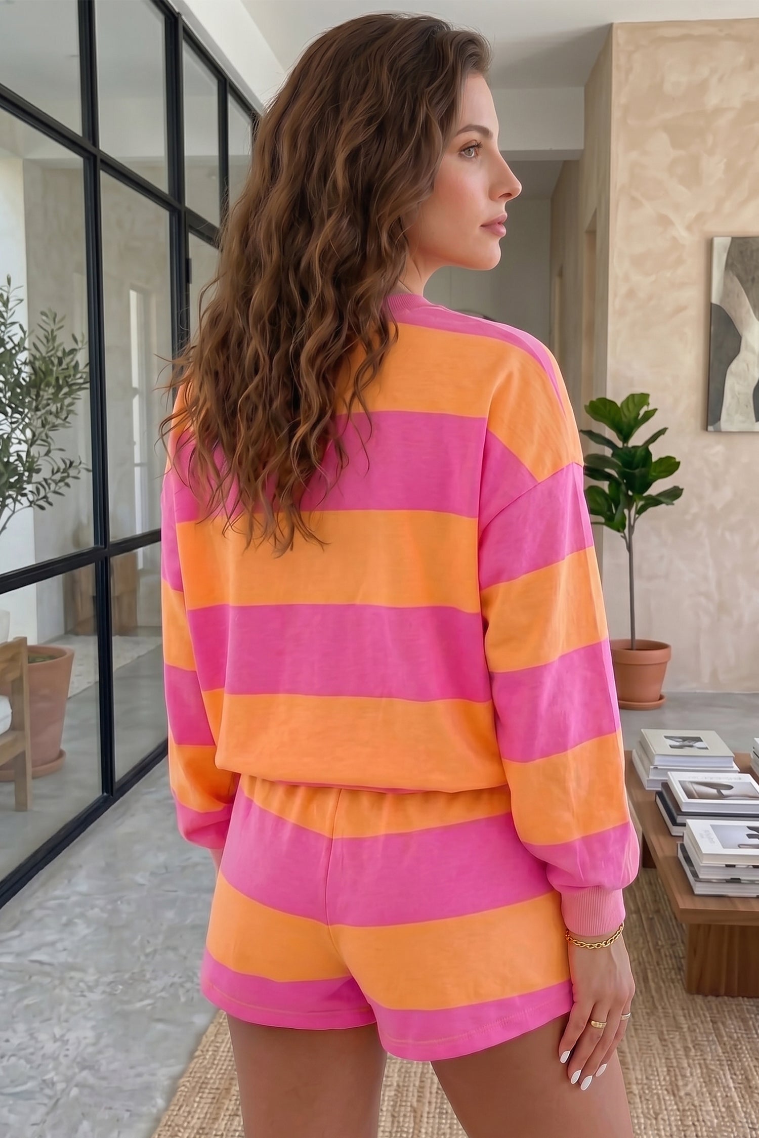 Long Sleeve Shorts Set 2pcs