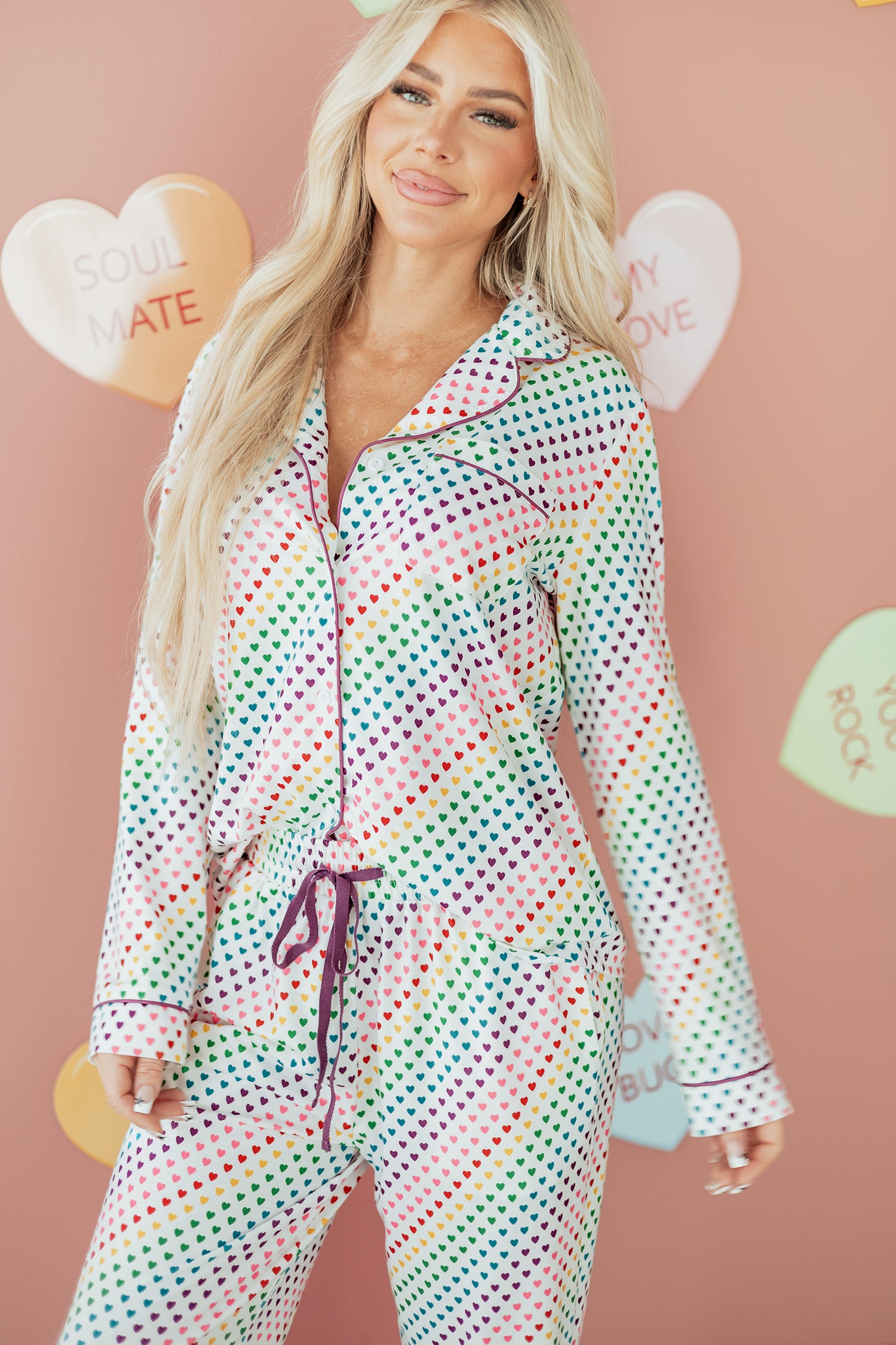 Heart 2pcs Pajama Set