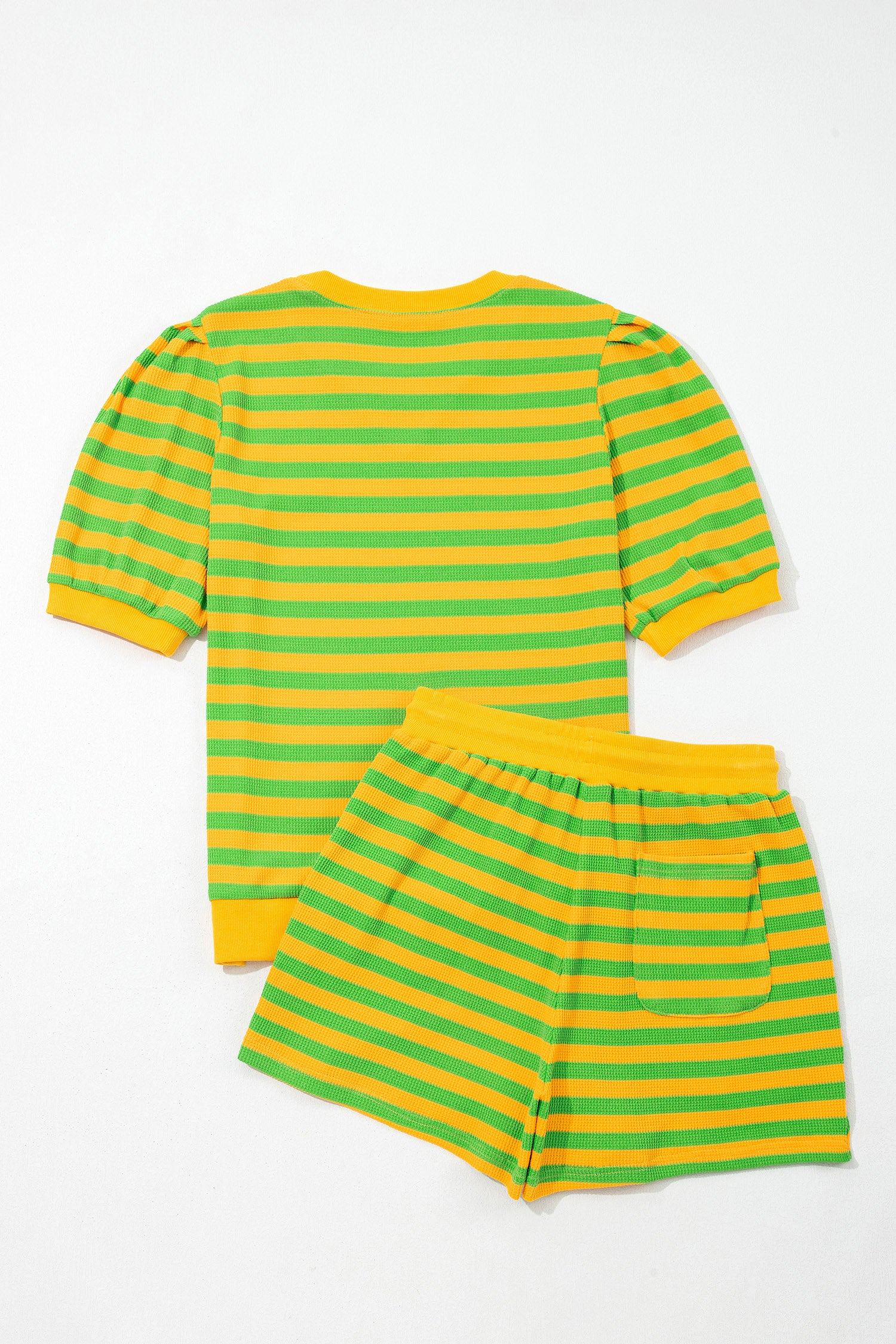 Puff Short Sleeve T Shirt Matching Shorts Set