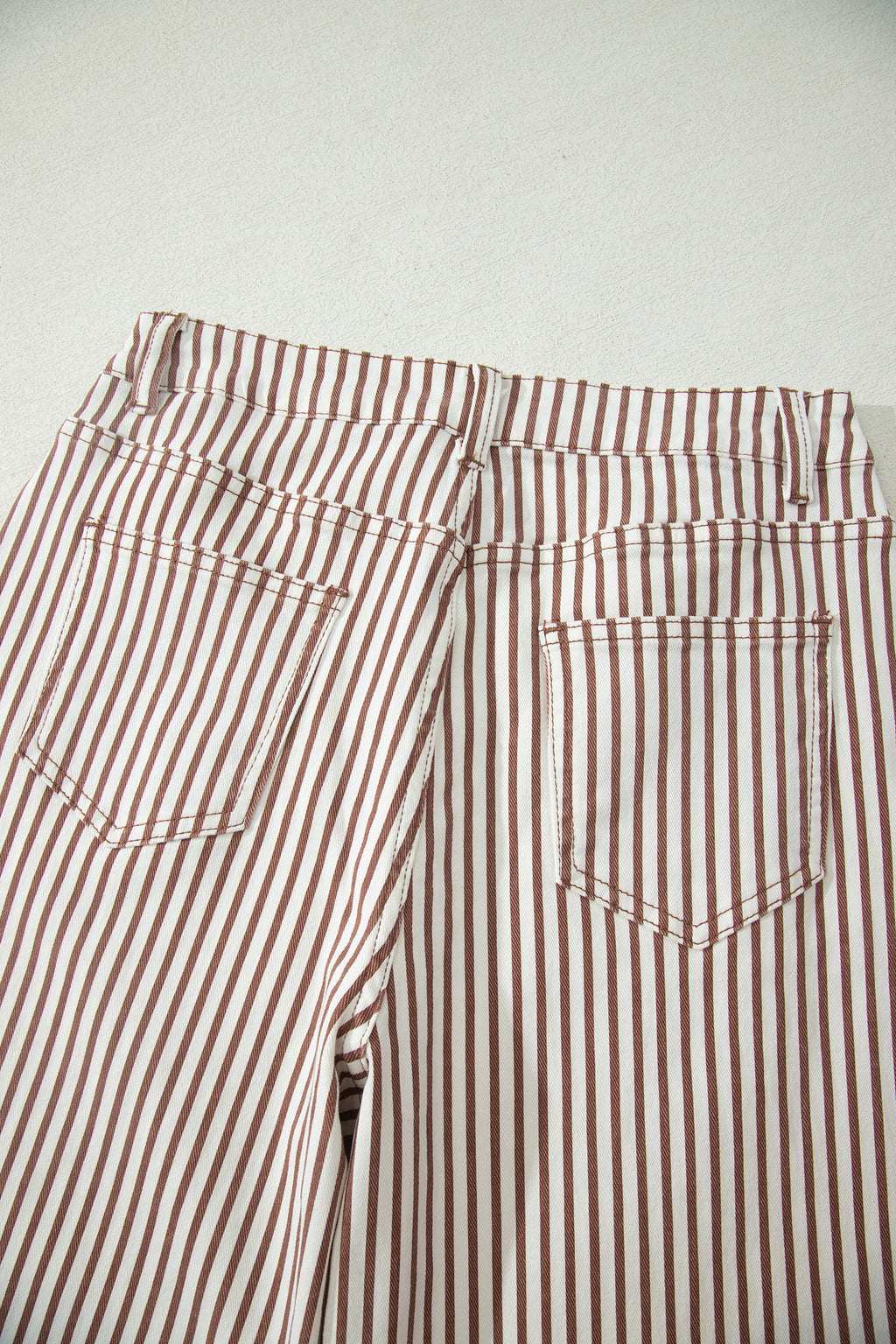 Stripe Casual Barrel Jeans