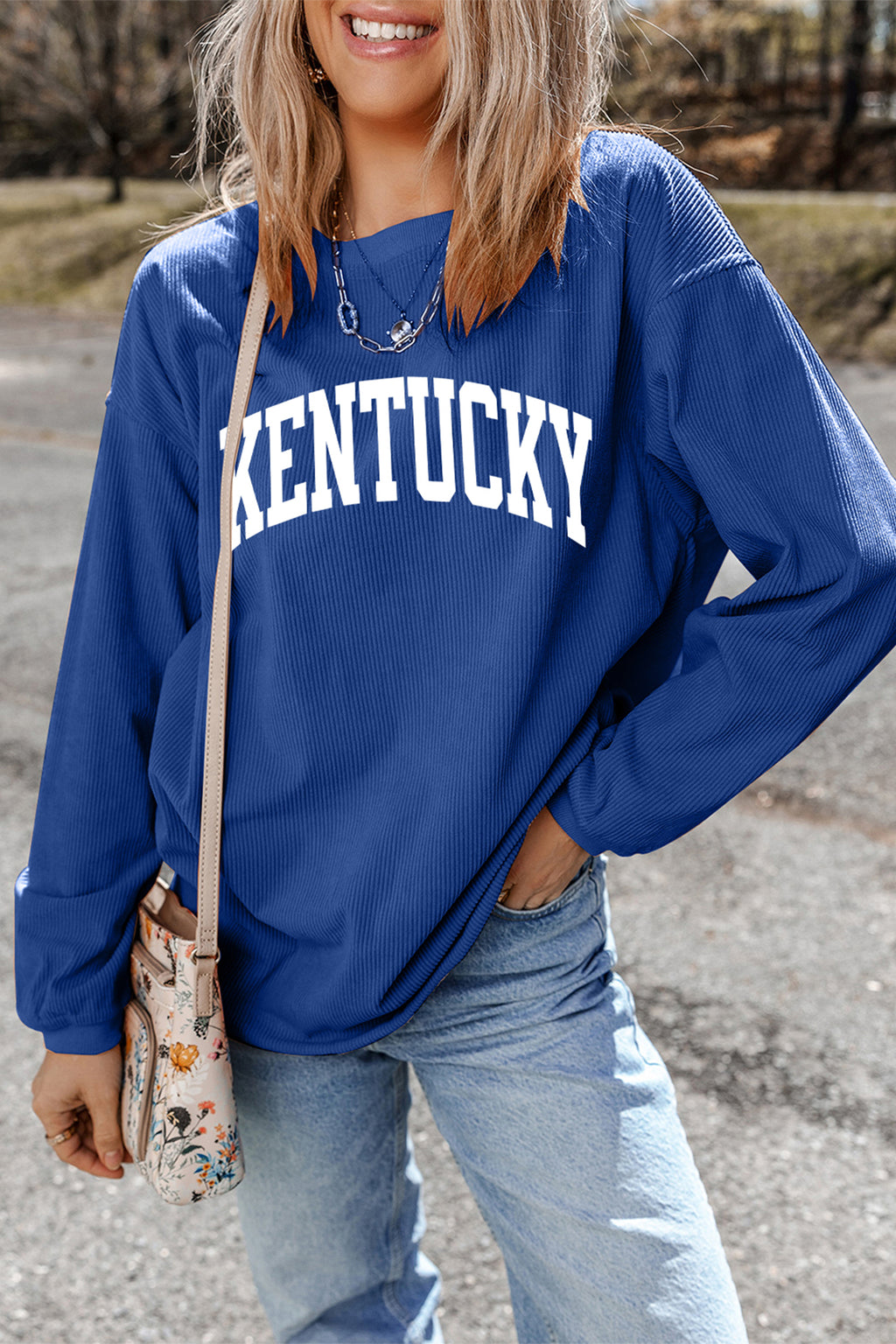 KENTUCKY/ Leopard KY Printed Sweatshirt