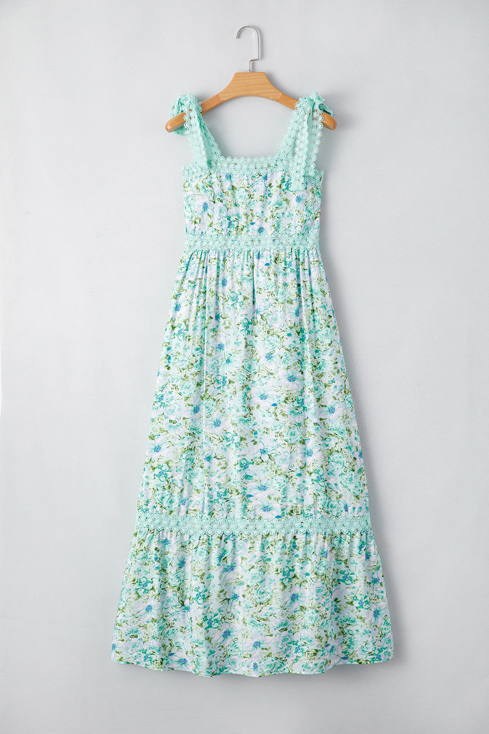 Floral Lace Tied Maxi Dress