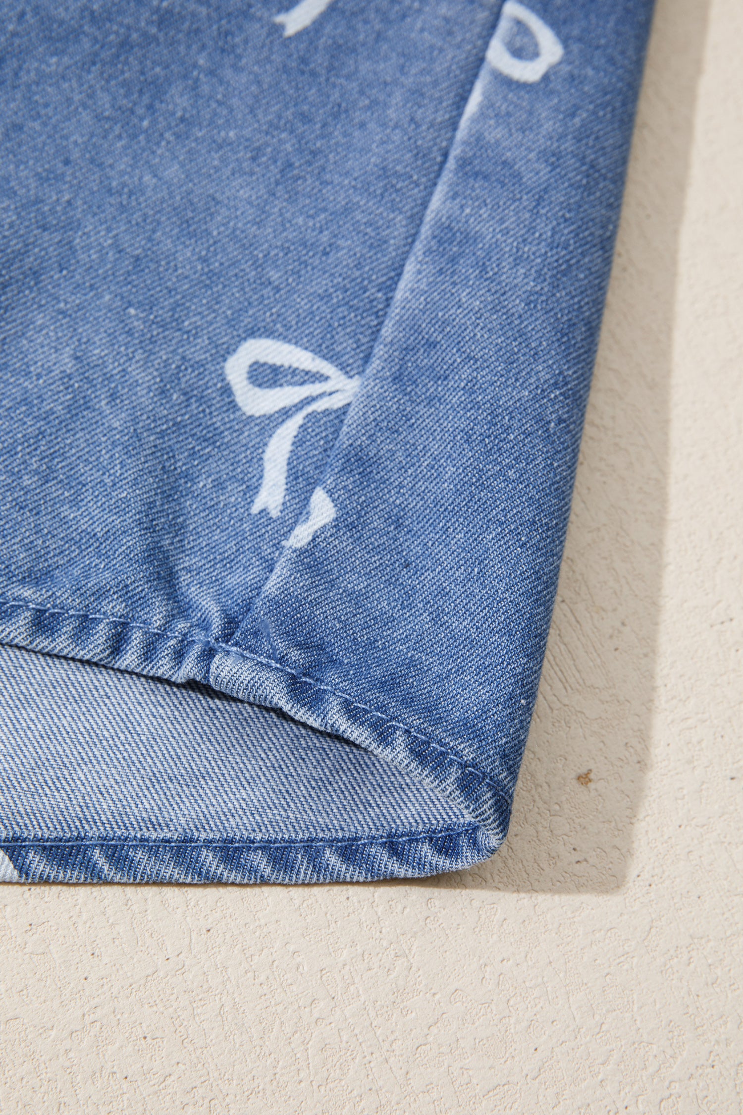 Flutter Sleeve Denim Top