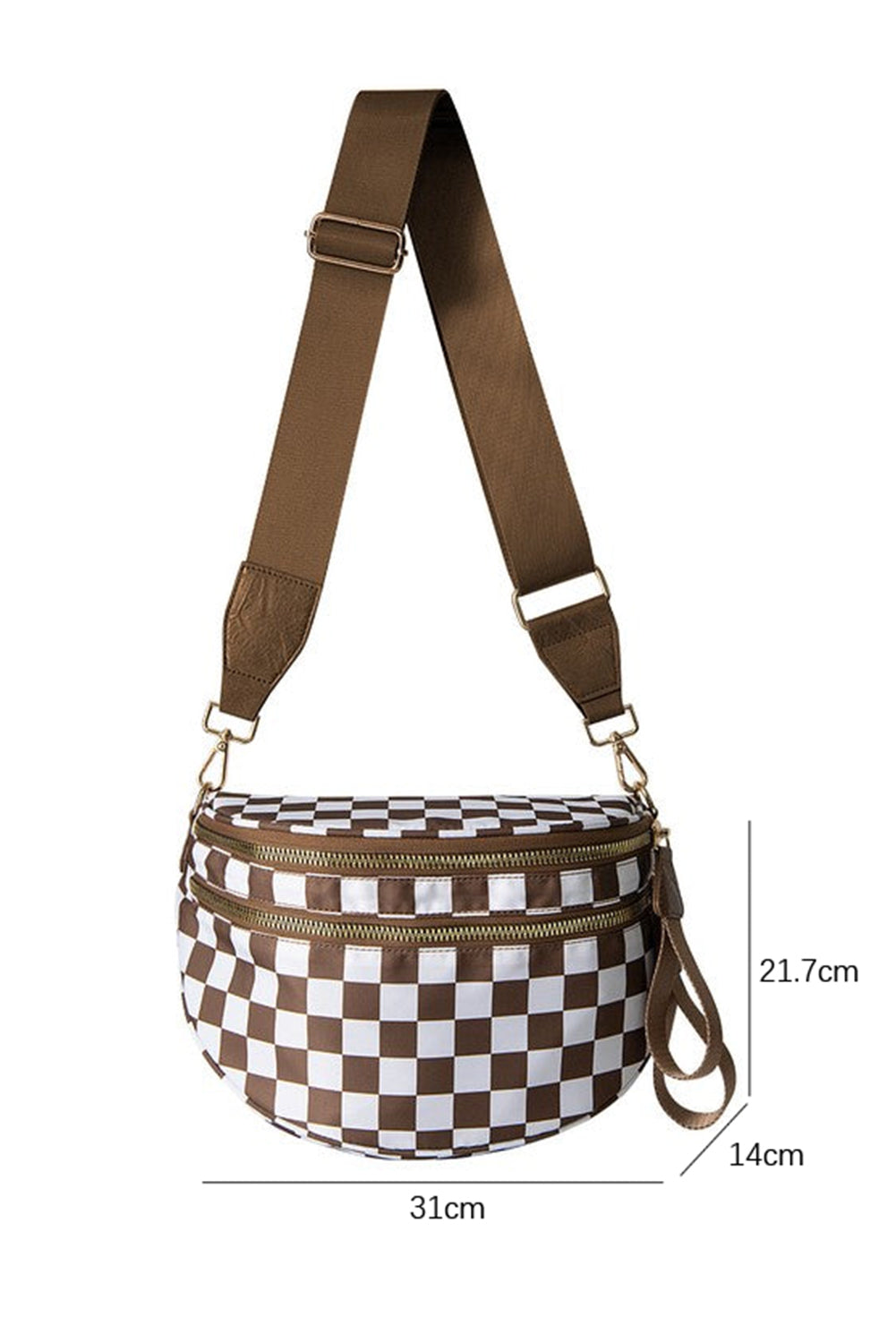 Wide Strap Large Crossbody Bag