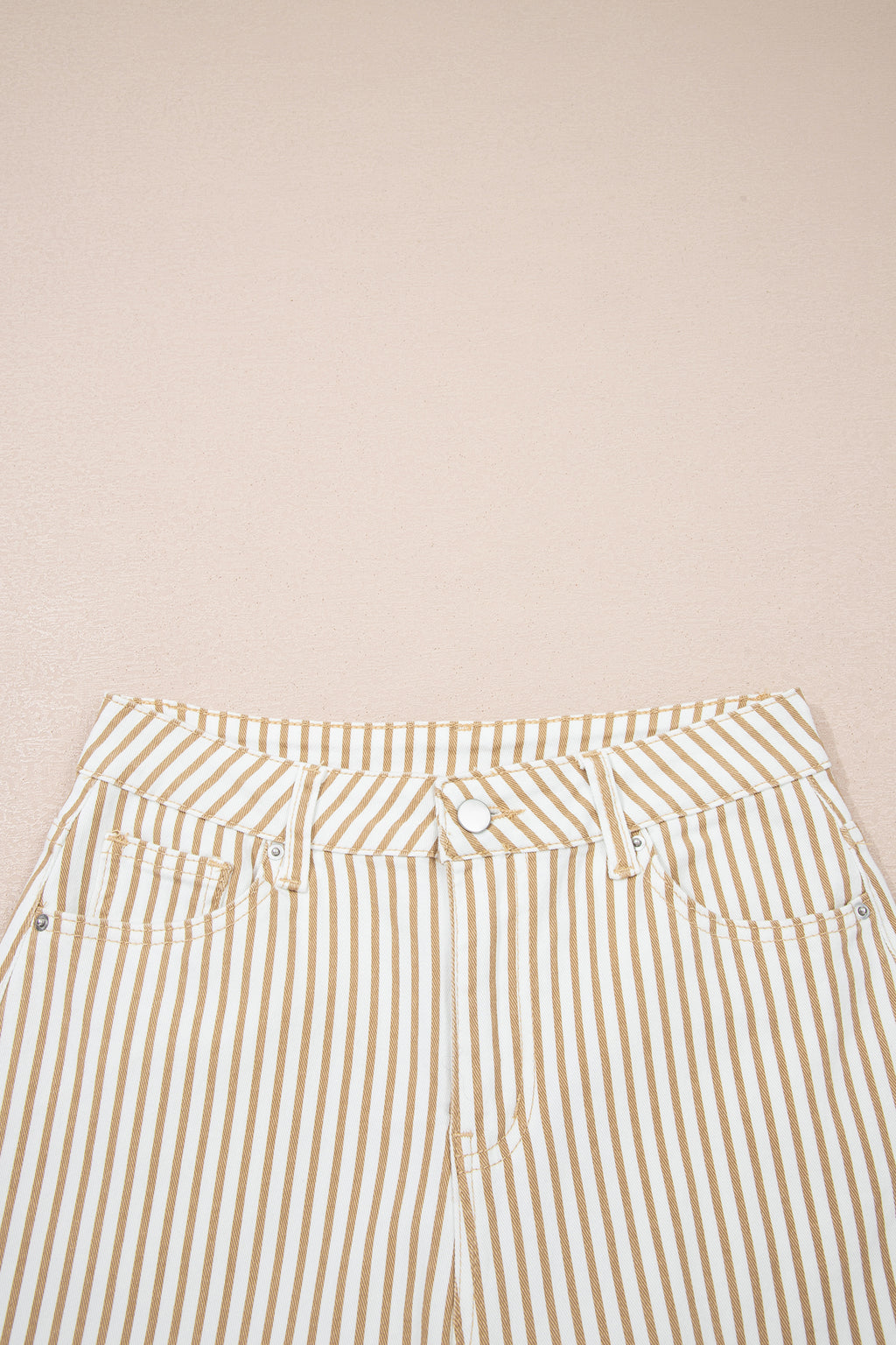Stripe Casual Barrel Jeans