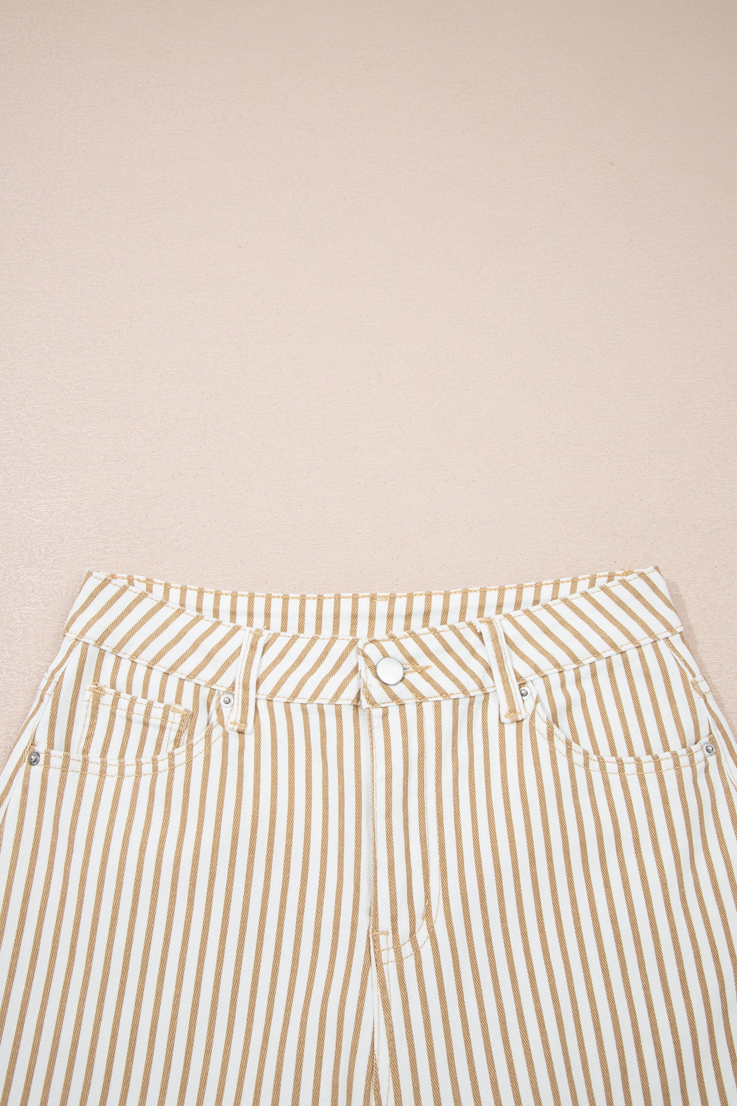 Stripe Casual Barrel Jeans