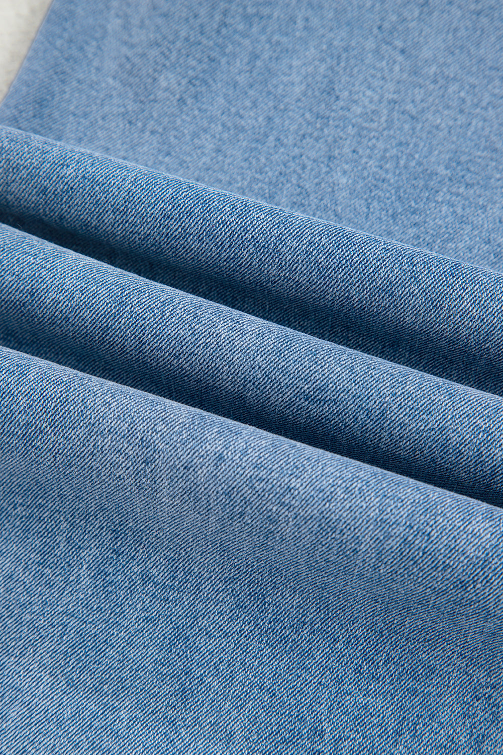 Vintage Washed Knot Belt Wide Leg Jeans