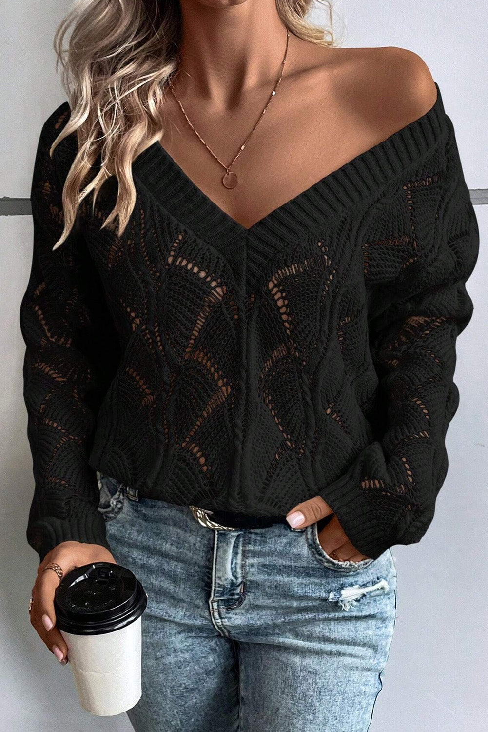Drop Shoulder Sweater