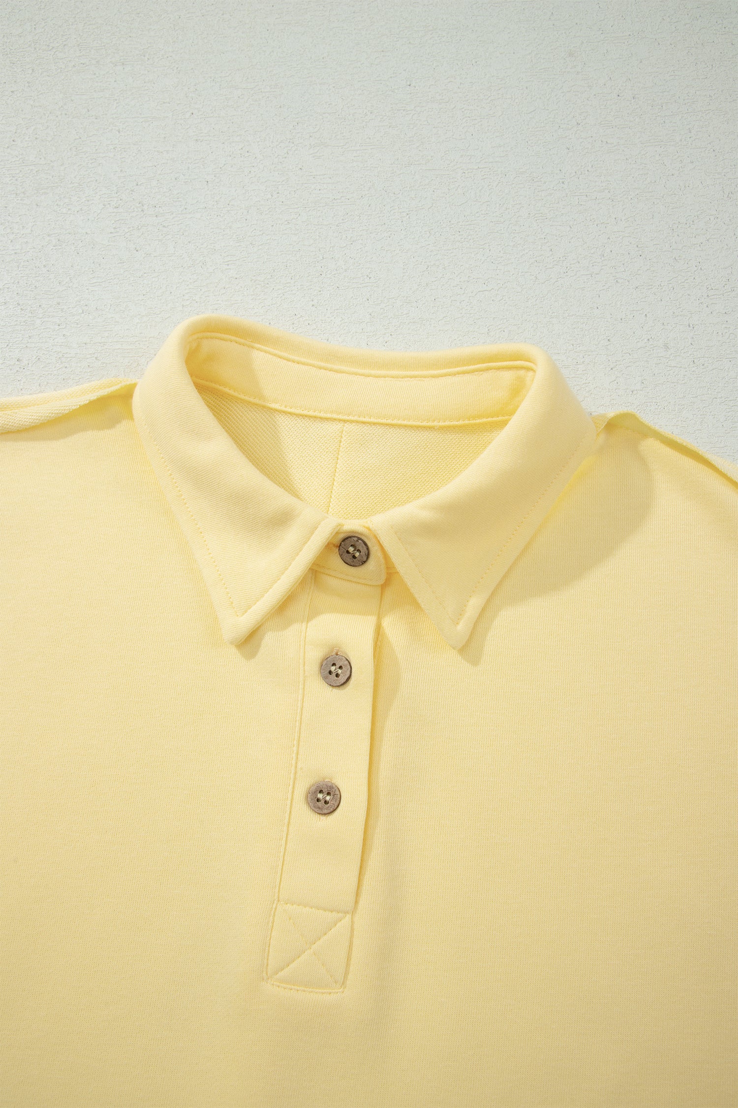 Light Green Loose Polo Tee Elastic Waist 2pcs Short Set