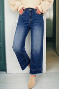 Raw Hem Ankle Length Jeans