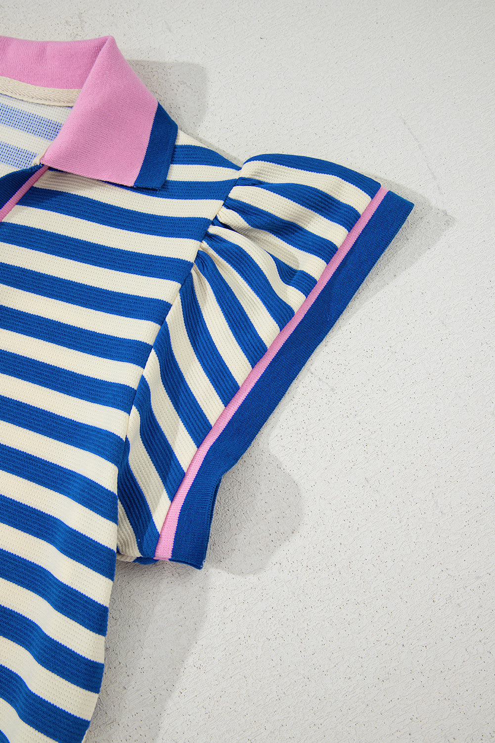 Short Sleeve Pop Of Color Dress