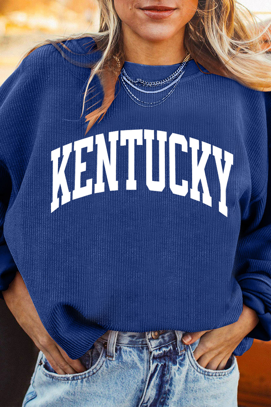 KENTUCKY/ Leopard KY Printed Sweatshirt