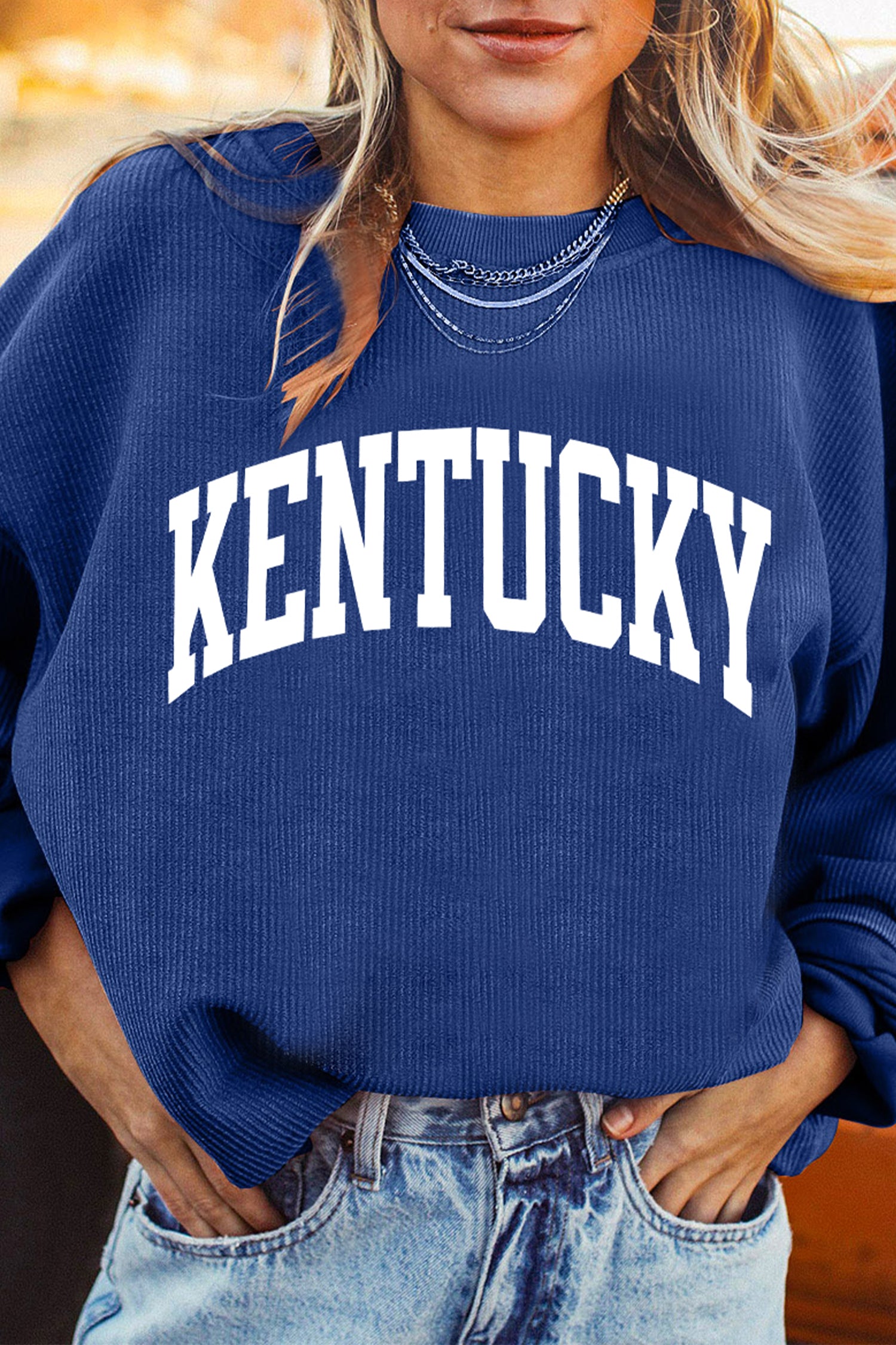 KENTUCKY/ Leopard KY Printed Sweatshirt