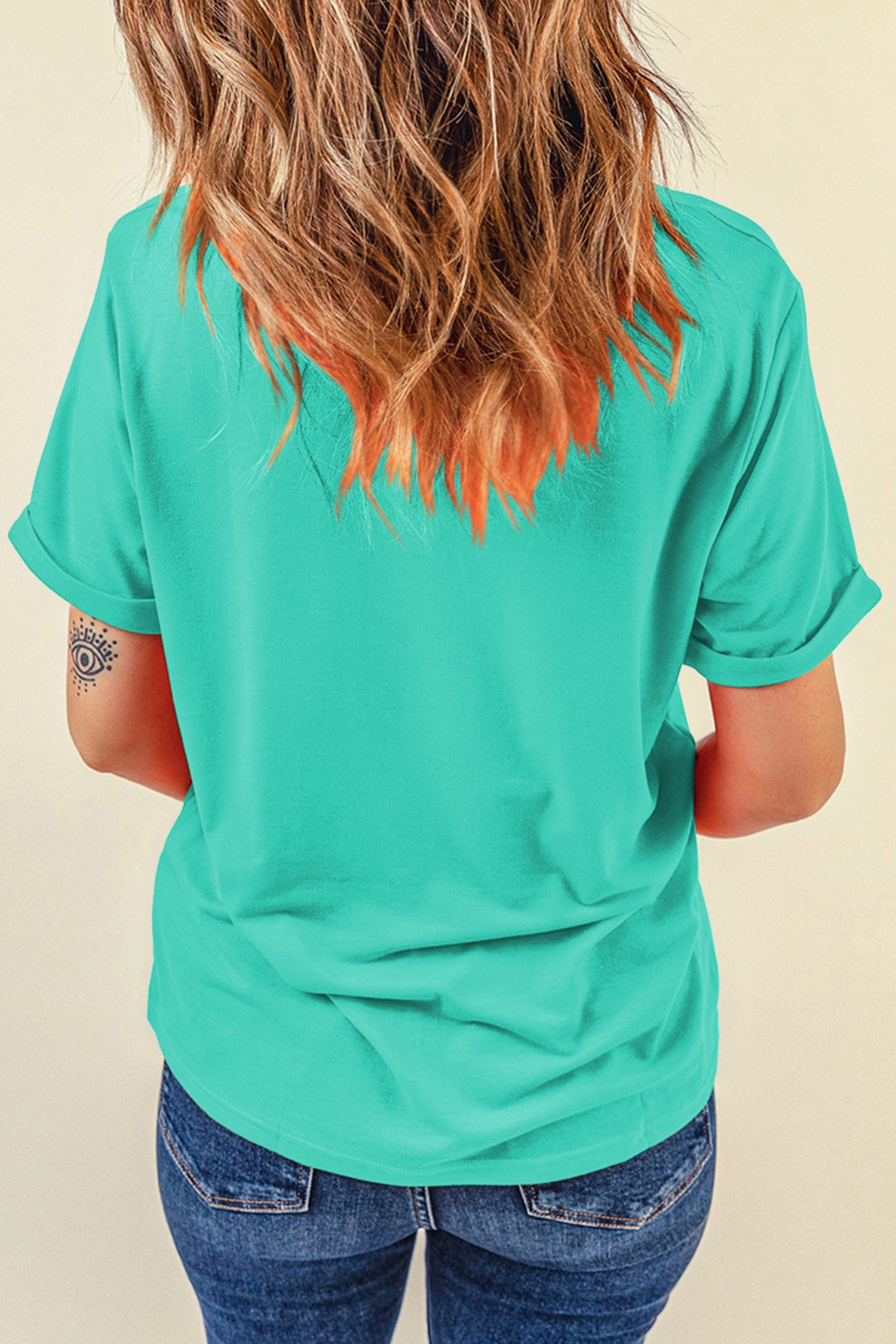 Hello Summer Crab Print Loose Fit Short Sleeve T-Shirt