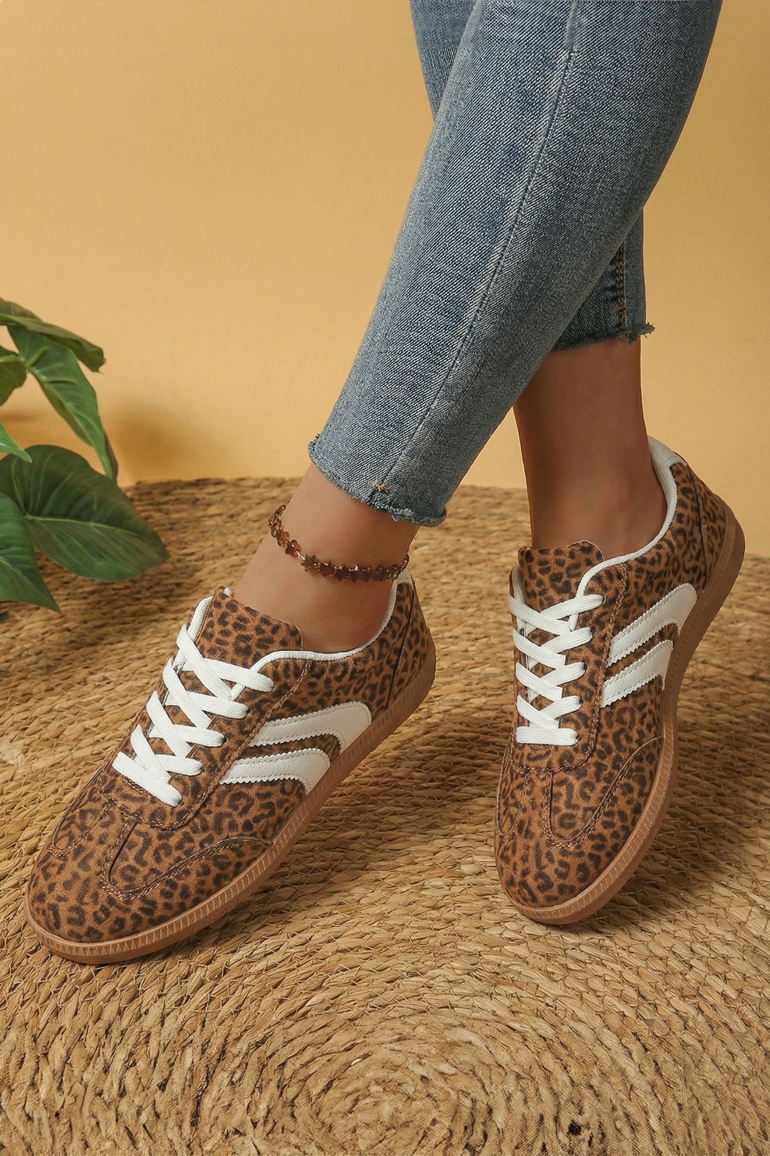 Leopard Printed Sneakers