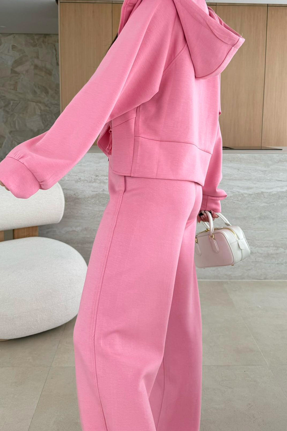 Zip Up Hoodie Pants Set