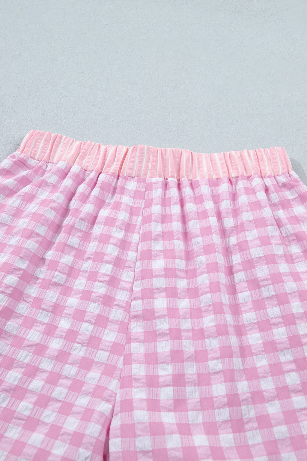 Ruffle Striped Lace Tie Shorts
