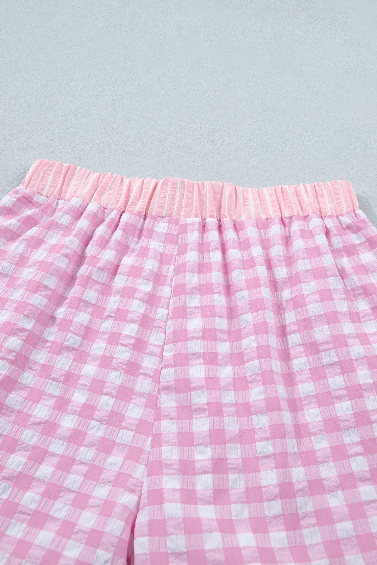 Ruffle Striped Lace Tie Shorts