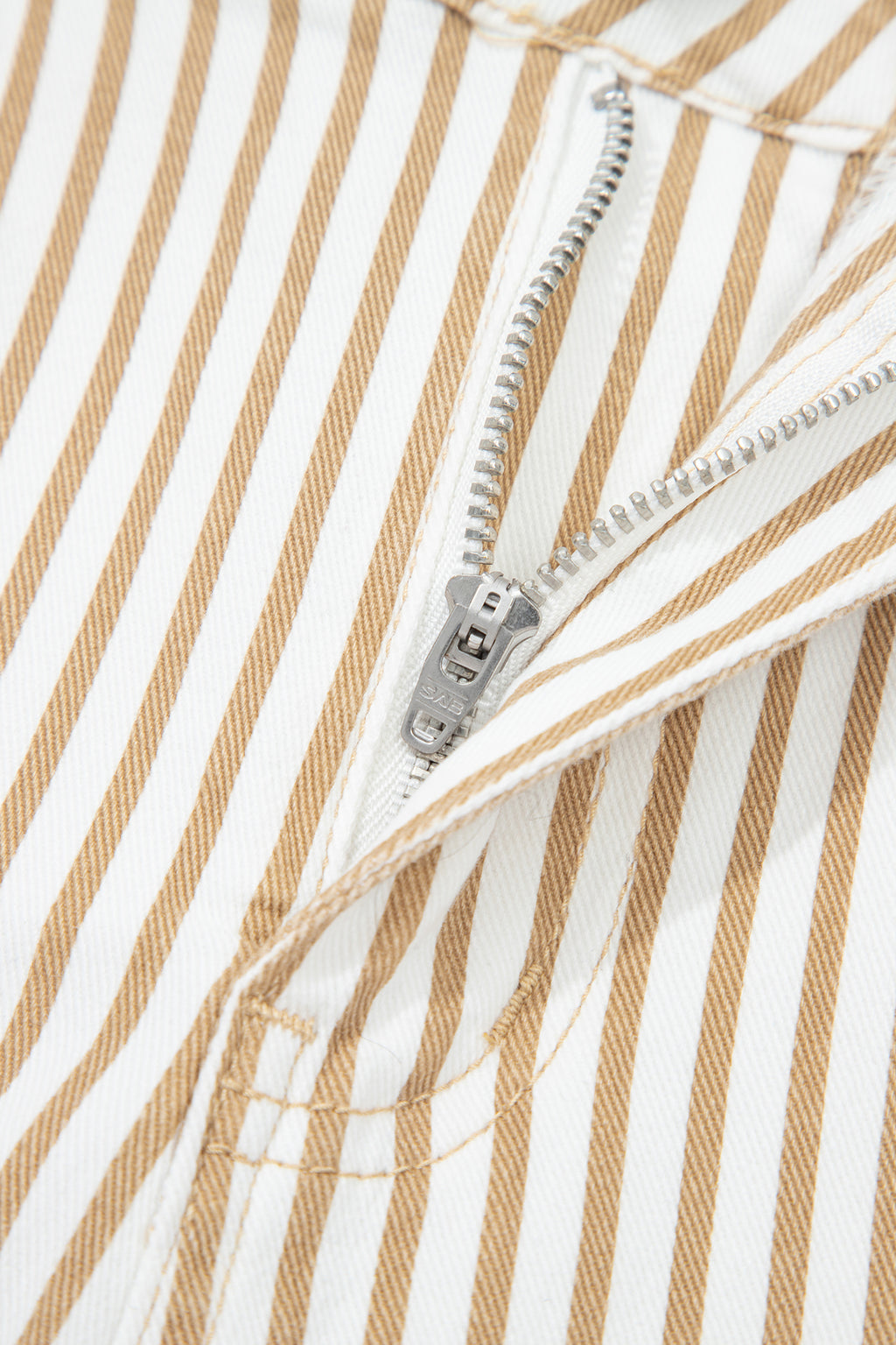 Stripe Casual Barrel Jeans