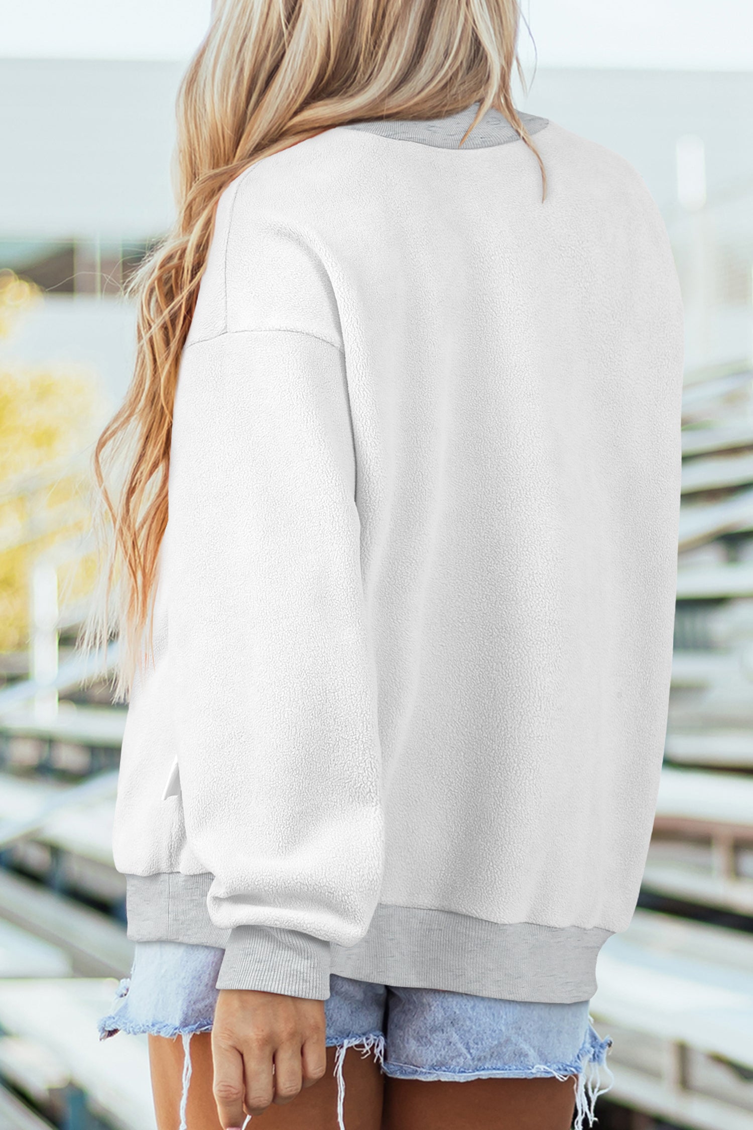 MISSISSIPPI Mock Neck Reversible Sweatshirt